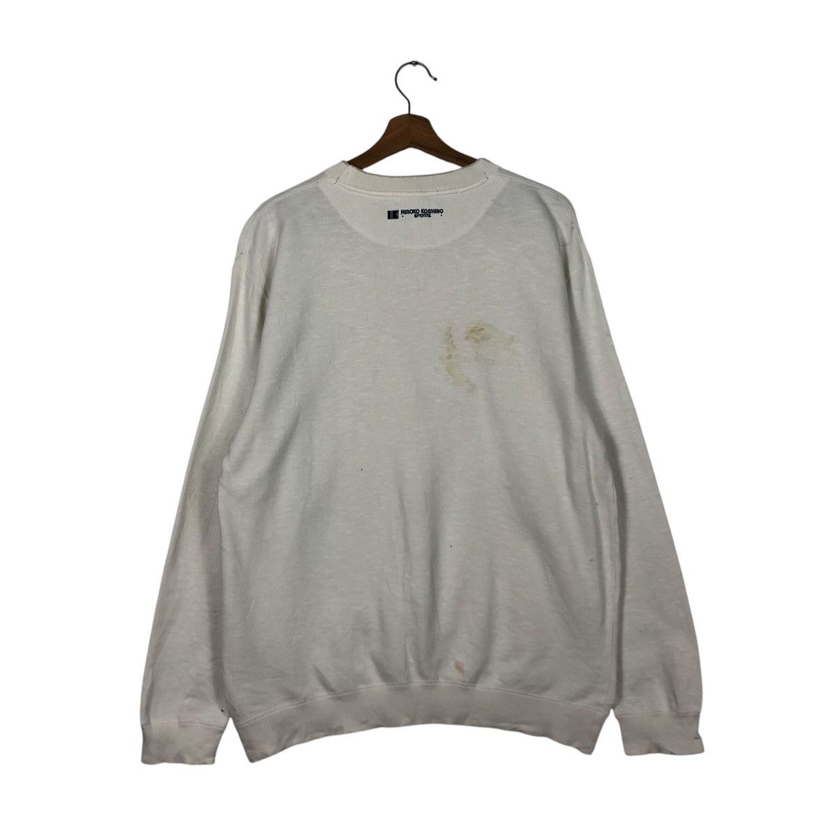 Hiroko Koshino Homme 📌Vintage Hiroko Koshino Sports Sweatshirt Big Logo Size US L / EU 52-54 / 3 - 9 Thumbnail