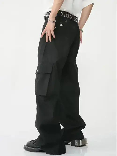 Designer hiphop baggy utility flared cargo pants Size US 34 / EU 50 - 2 Thumbnail