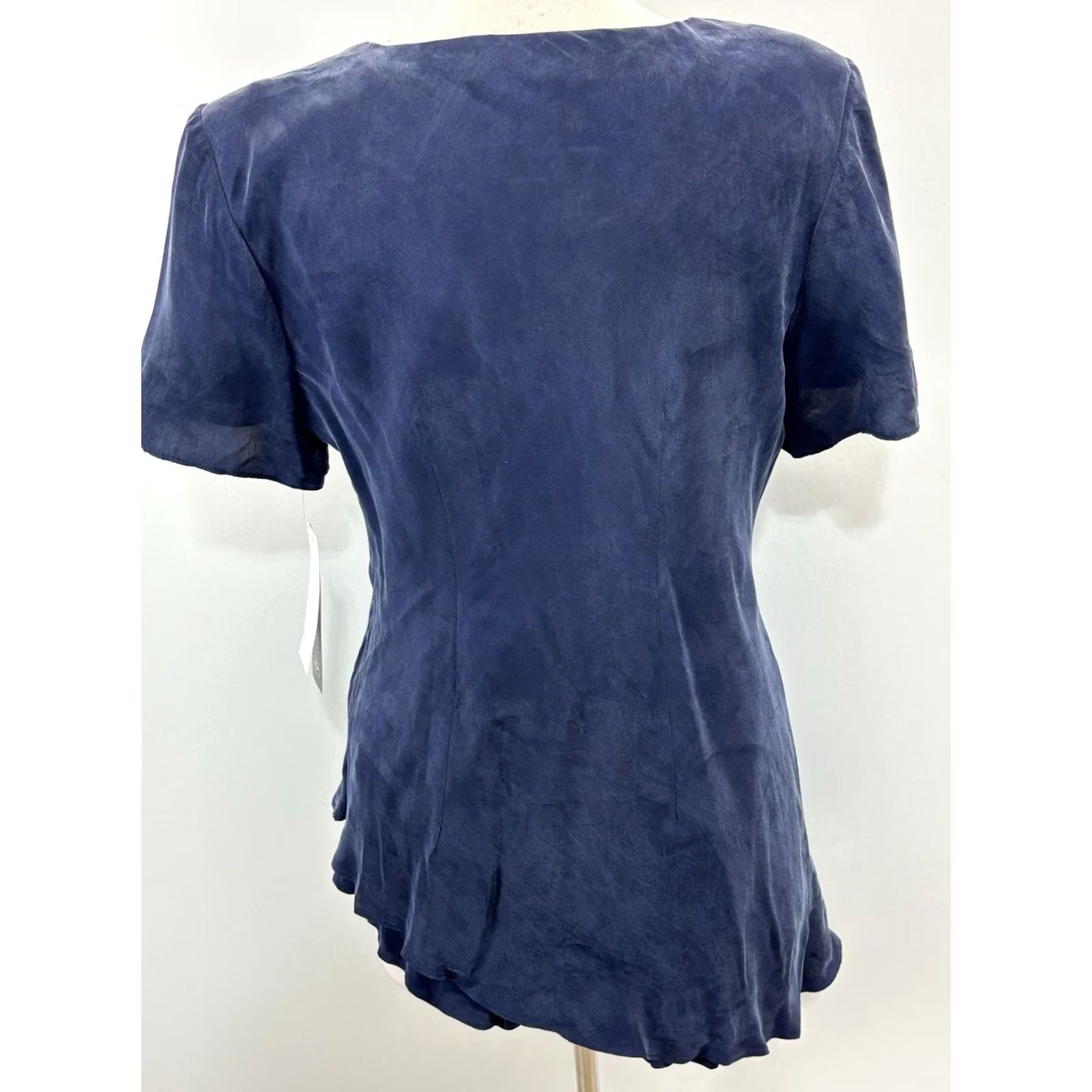 Vintage VINTAGE Jessica Howard 2 Pc Maxi Skirt Set Women's 14 Navy Blue Asymmetric USA Shirt/Skirt/Outfit/Set Mens Women Girls Boys Size 36" / US 14 / IT 50 - 4 Thumbnail