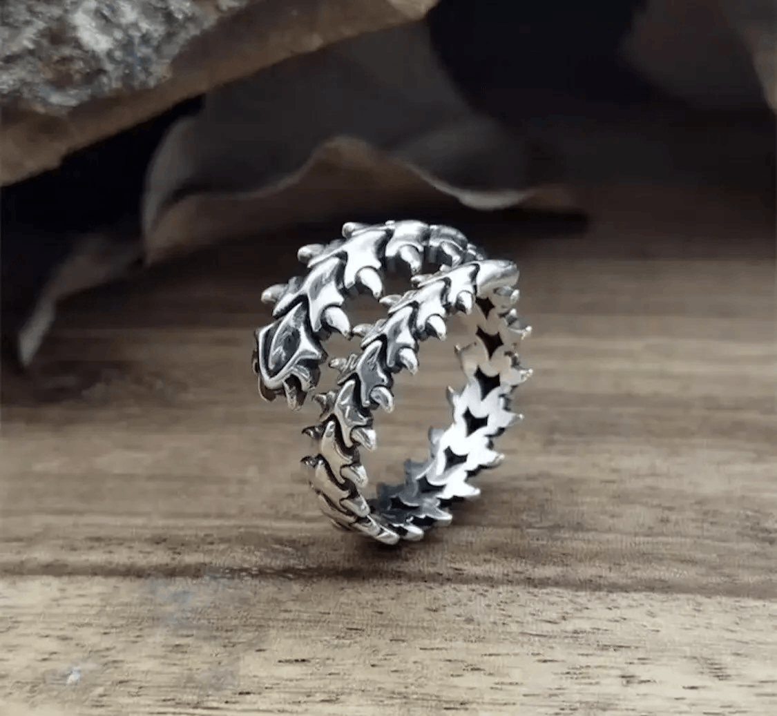 Jewelry Spine Bones Skeleton Ring Size ONE SIZE - 1 Thumbnail