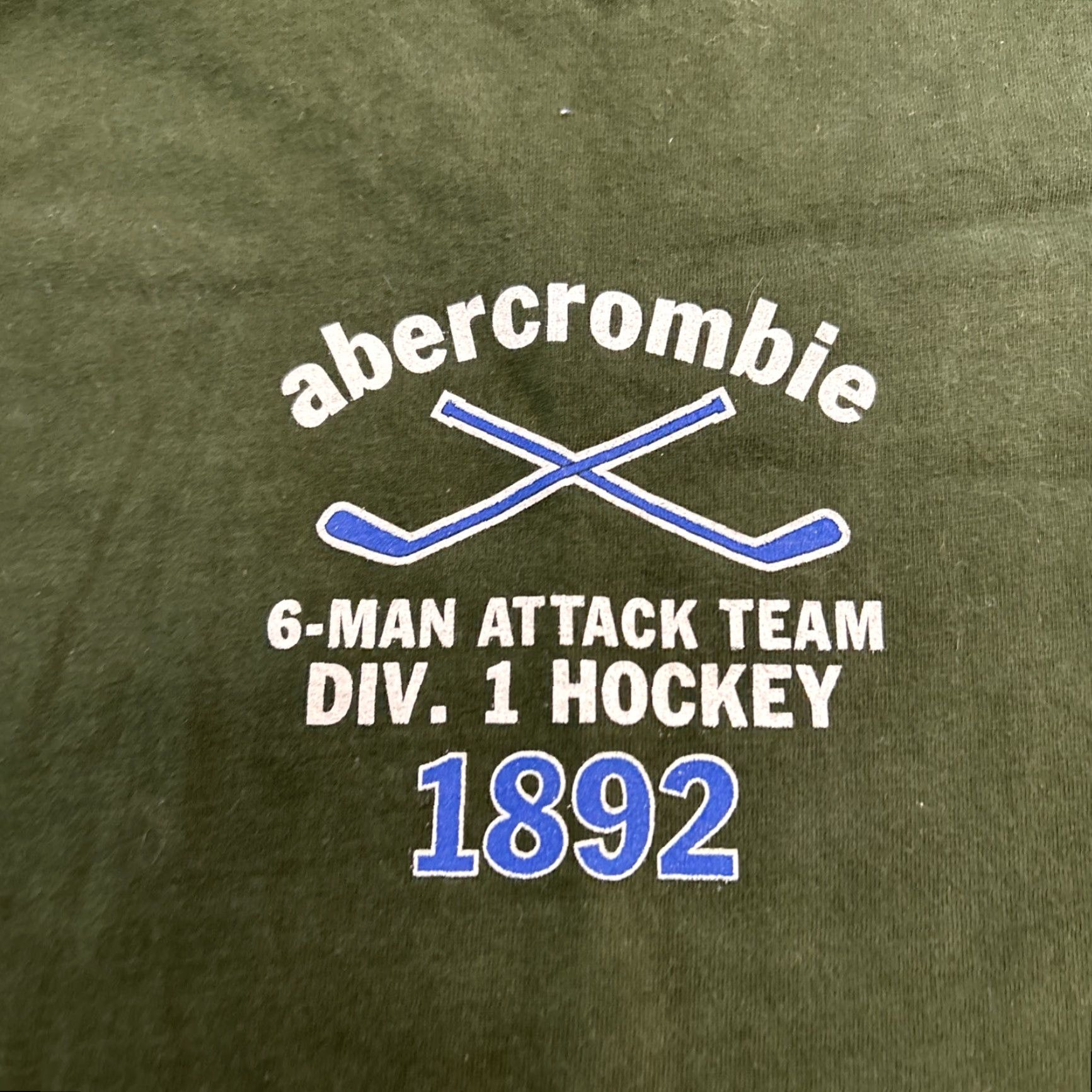Abercrombie & Fitch VINTAGE Abercrombie & Fitch T-Shirt Muscle Tee XL Green Hockey Body Checkers Preppy 90s Mens Size US XL / EU 56 / 4 - 2 Thumbnail