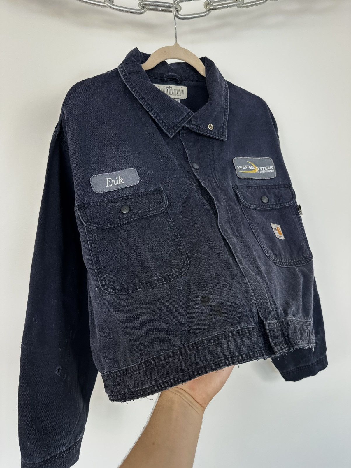 Carhartt Vintage 90s Carhartt Flame Resistant USA Cropped Work Jacket Size US M / EU 48-50 / 2 - 7 Thumbnail