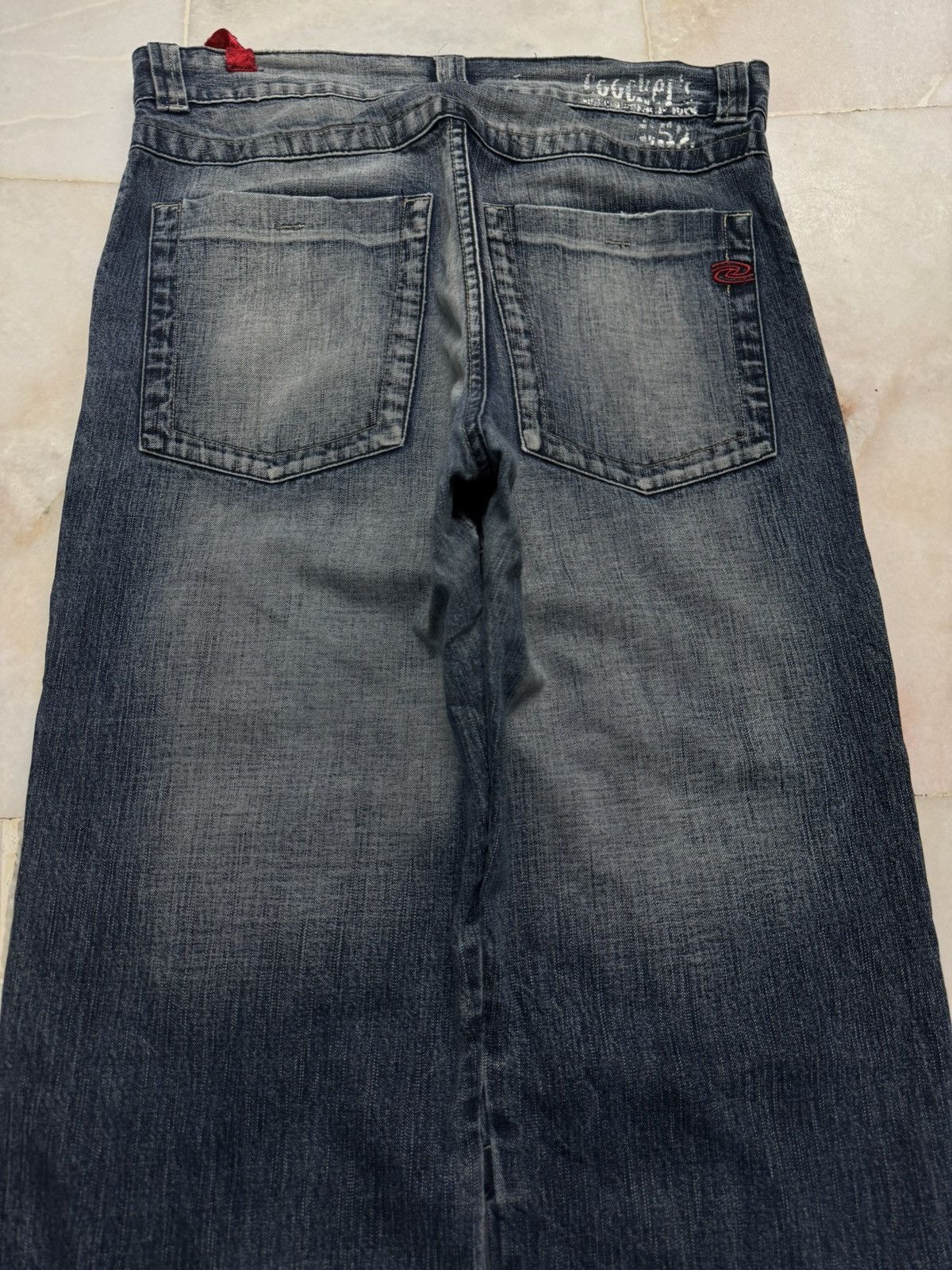 Japanese Brand BAGGY FLARE VINTAGE JAPANESE THRASHED JEANS 90s Size US 32 / EU 48 - 11 Thumbnail