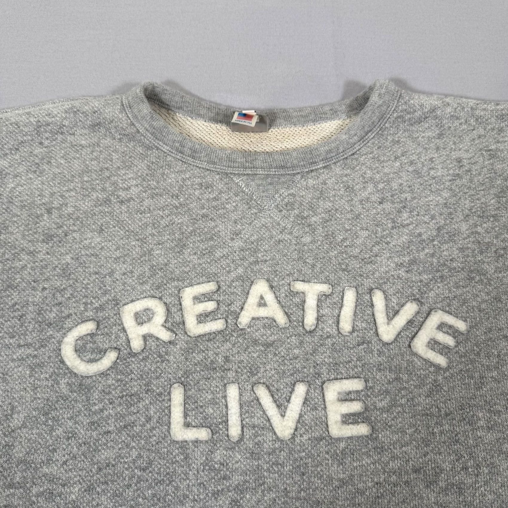 Ebbets Field Flannels Ebbets Field Flannels Sweatshirt Mens Large Gray Crewneck Creative Live USA - Vintage Condition Size US L / EU 52-54 / 3 - 3 Thumbnail