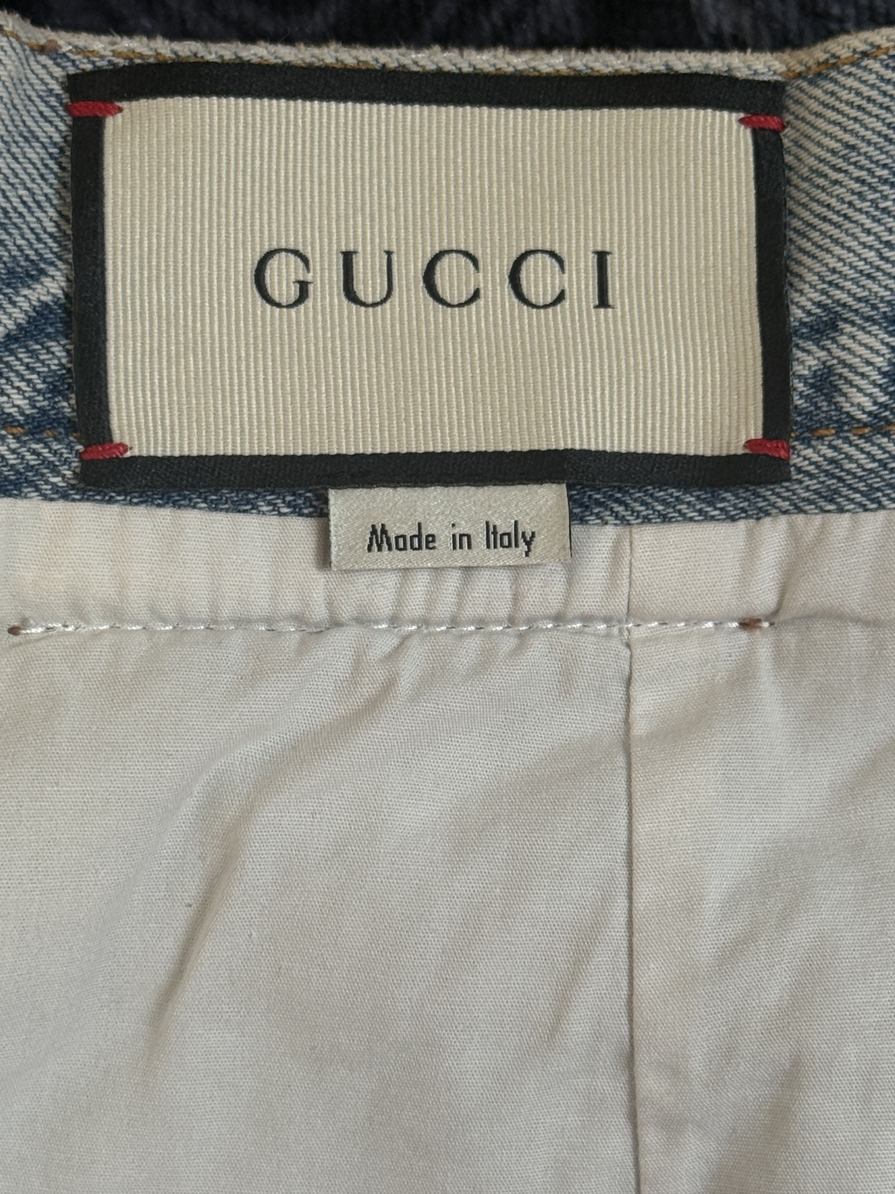 Skirt denim jeans 42 Gucci Denim Shimmering Crystals