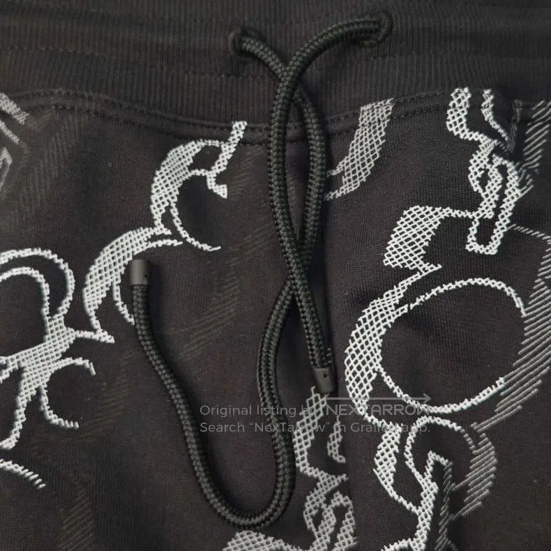 Hermes Hermes Light Black Full Rope Pattern Drawstring Pants Size 37" - 8 Thumbnail