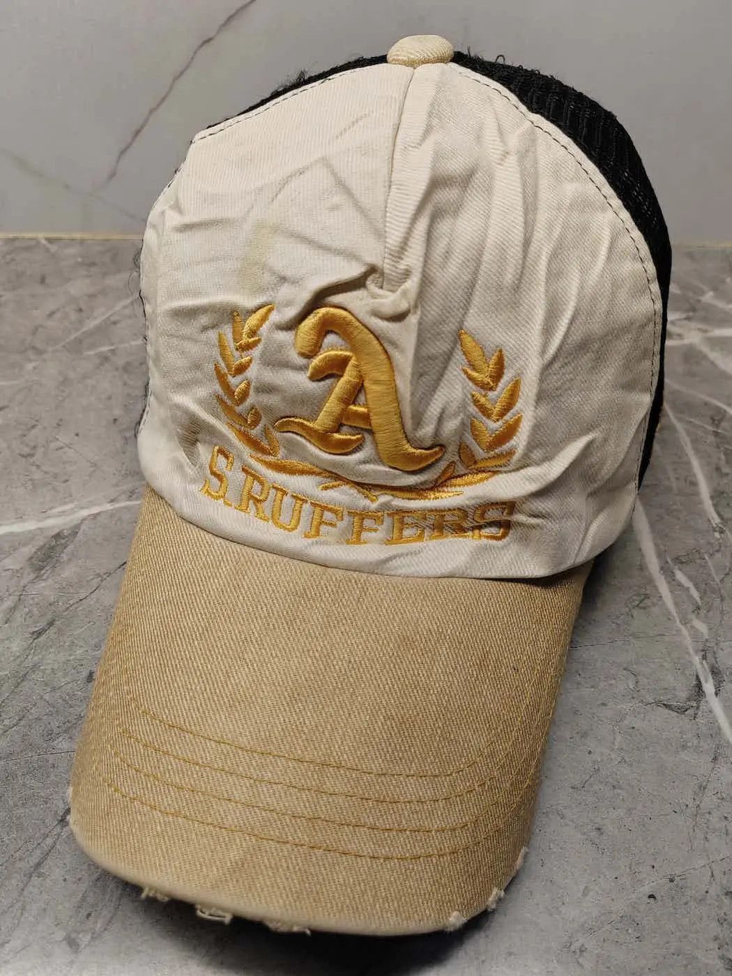 image of Vintage S.ruffers Distressed Style Trucker Cap Hat in Mix, Men's