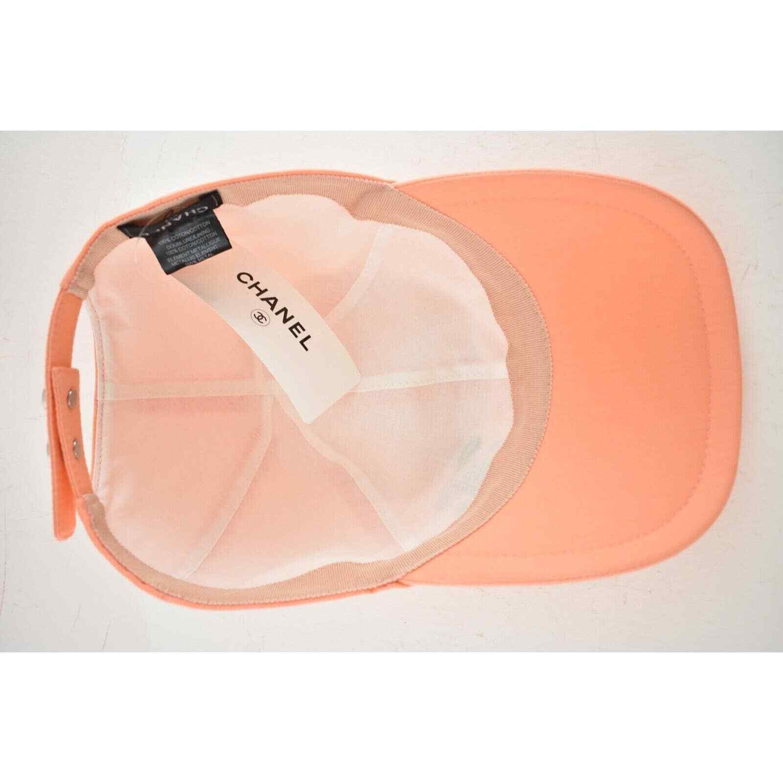 Chanel Chanel REV Orange Peach Turquoise Baseball Curved Peak Hat Size ONE SIZE - 11 Thumbnail