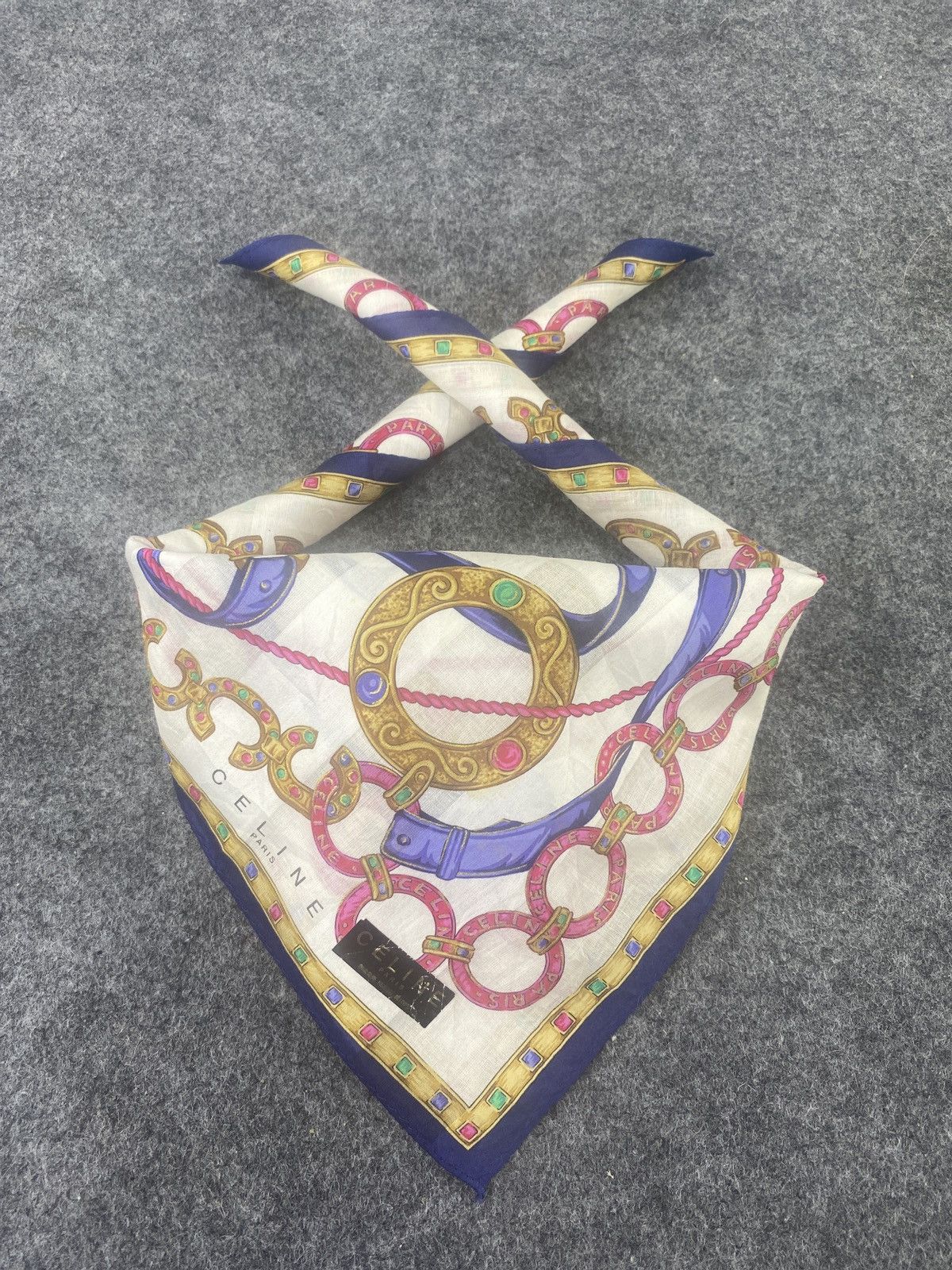 Celine × Vintage Celine handkerchief bandana neckerchief-B072 Size ONE SIZE - 2 Thumbnail
