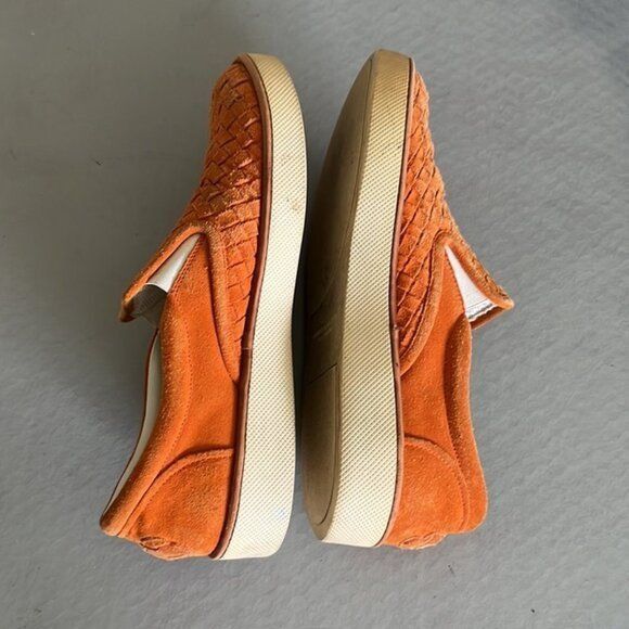 Bottega Veneta Bottega Veneta Orange Intrecciato Suede Dodger Skateboard Sl Size US 7 / EU 40 - 4 Thumbnail