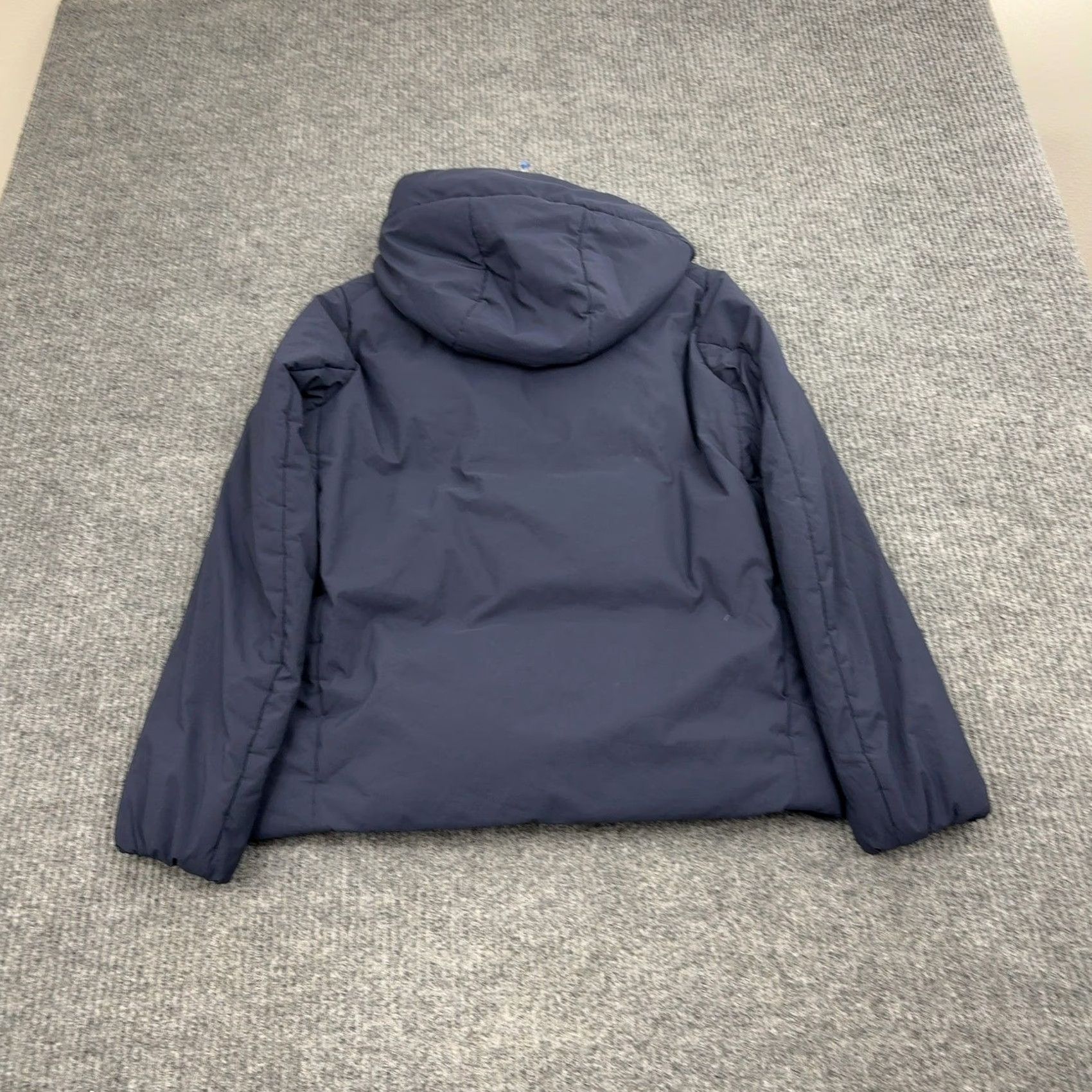 Uniqlo Uniqlo Puffer Jacket Mens M Navy Blue Down Fill Hooded Hybrid Winter Coat] Size US M / EU 48-50 / 2 - 6 Thumbnail