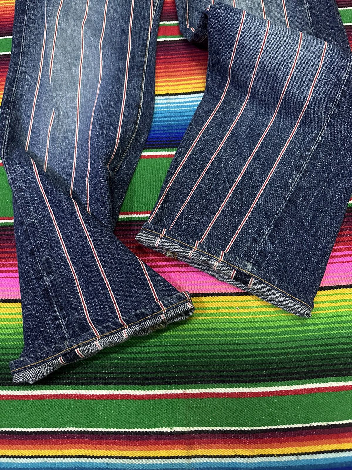 Kapital 💥 Edwin Full Selvedge 💥 Crazy Design Edwin Fully Selvedge 💥 Size US 34 / EU 50 - 8 Thumbnail