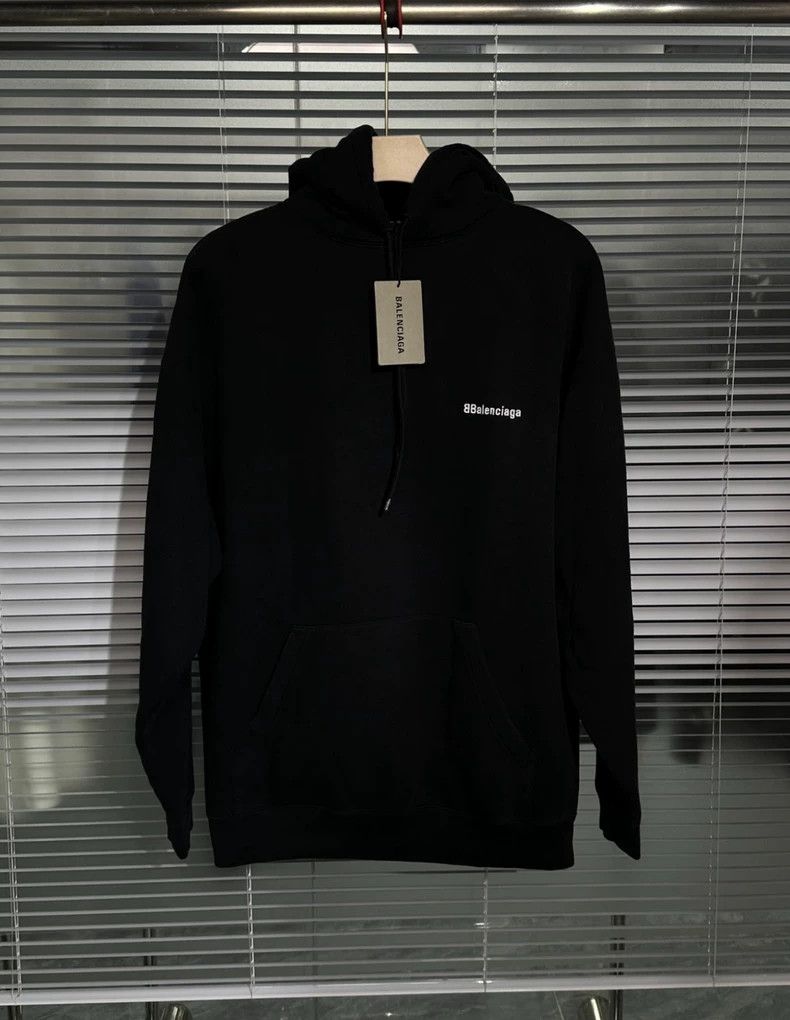 Balenciaga Embroidery + Double B + Logo + Hoodie