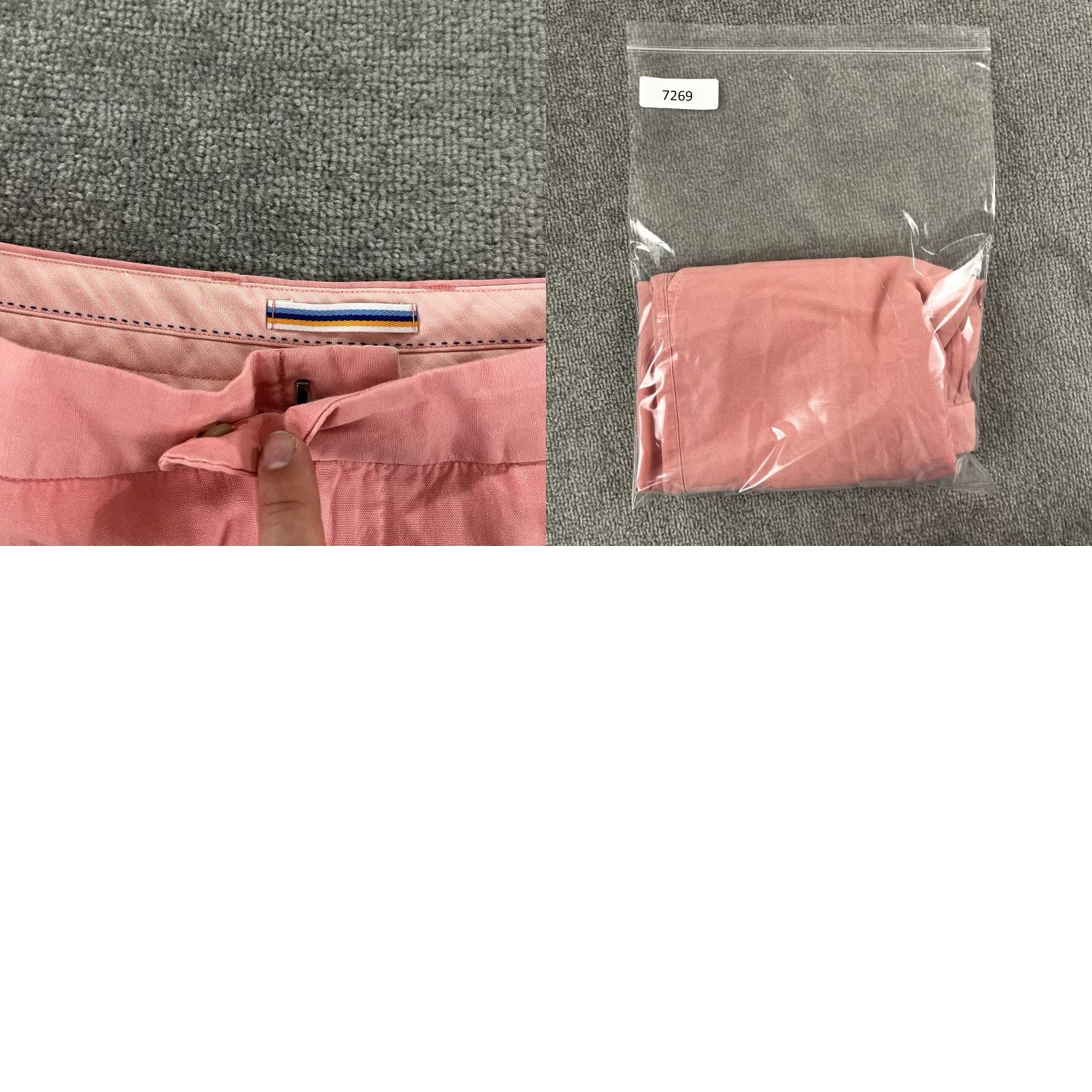 Peter Millar PETER MILLAR Shorts Men Size 38 Pink Linen Silk Cotton Seaside Golf Chino 8.5" Inseam 9" Flat Front Button Zipper 5-Pocket Regular Size US 38 / EU 54 - 8 Thumbnail