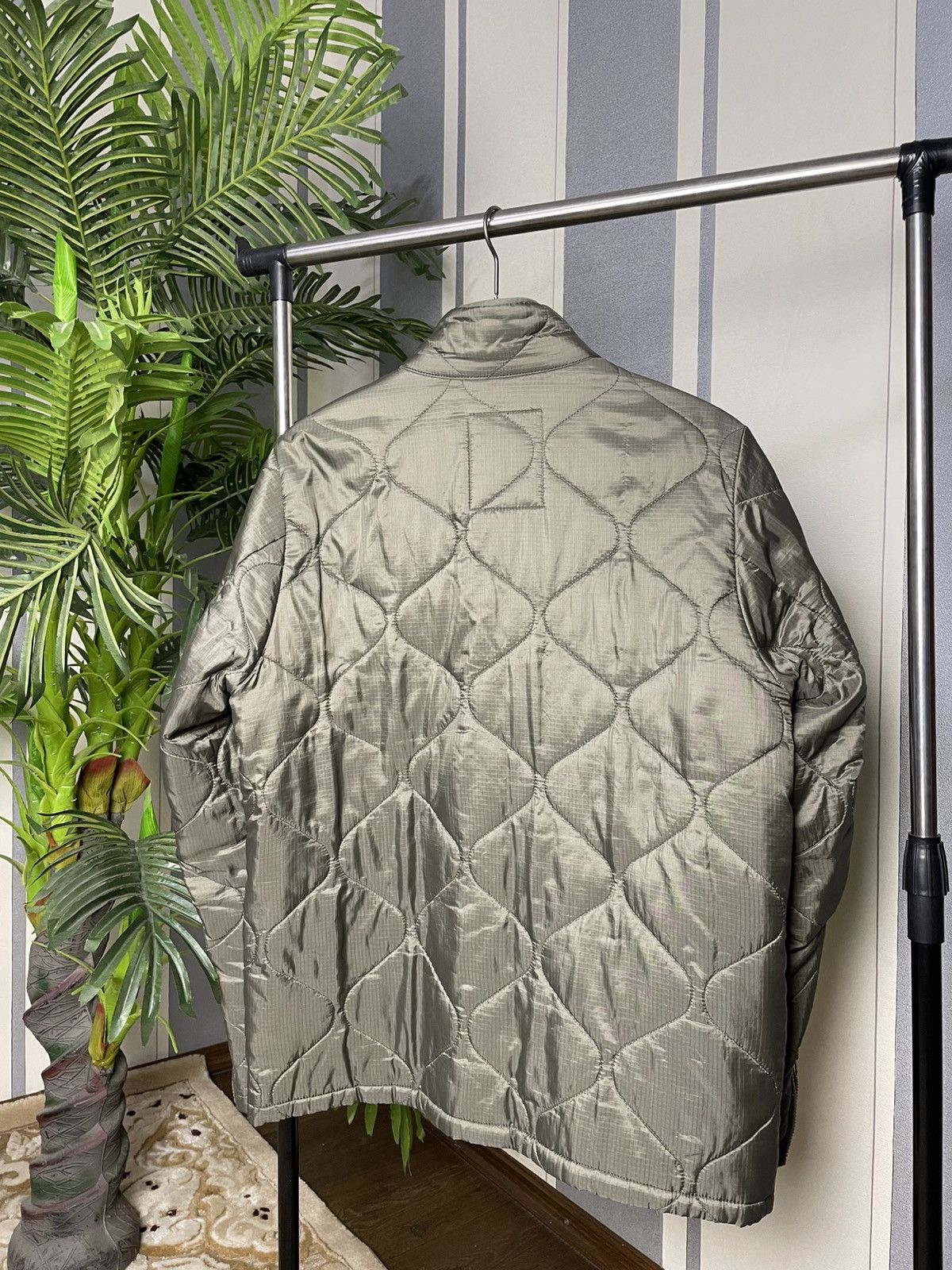 Alpha Industries Y2K Alpha Industries Quilted Liner Olive Jacket Size US L / EU 52-54 / 3 - 7 Thumbnail
