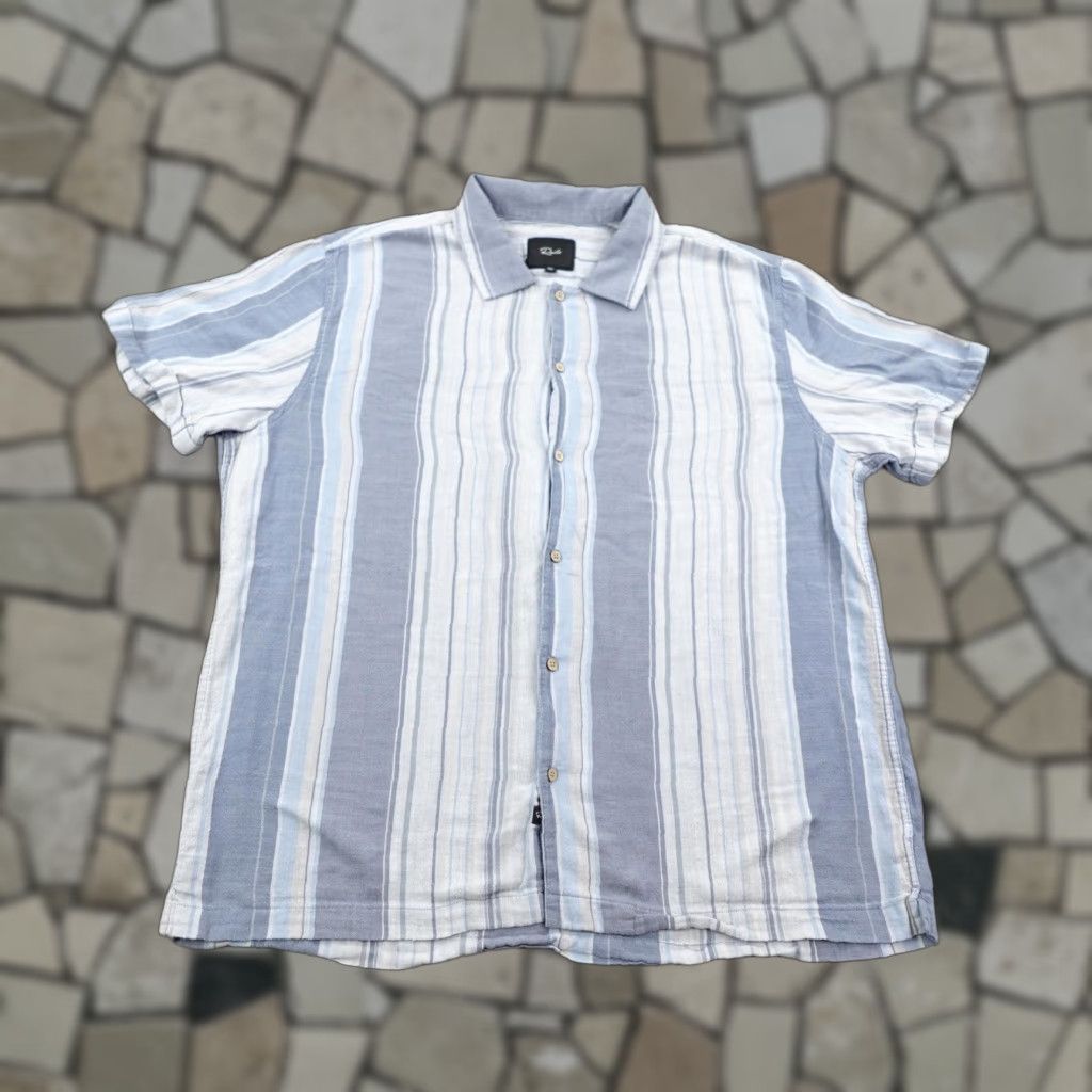 Rails Rails Shirt Men 2XL Blue White Striped Flannel Button-Up Shirt (Casual/Workwear) Mens 2XL Blue White Striped Flannel Button-Up Size US XXL / EU 58 / 5 - 1 Thumbnail