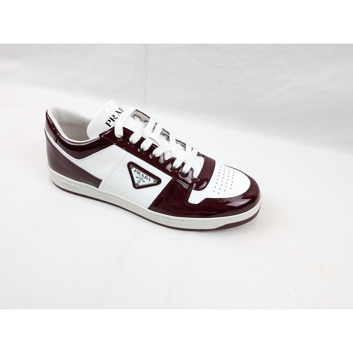 Prada o1rshd1 Low top Sneakers in Bordeaux/Bianco Size US 11.5 / EU 44-45 - 3 Thumbnail
