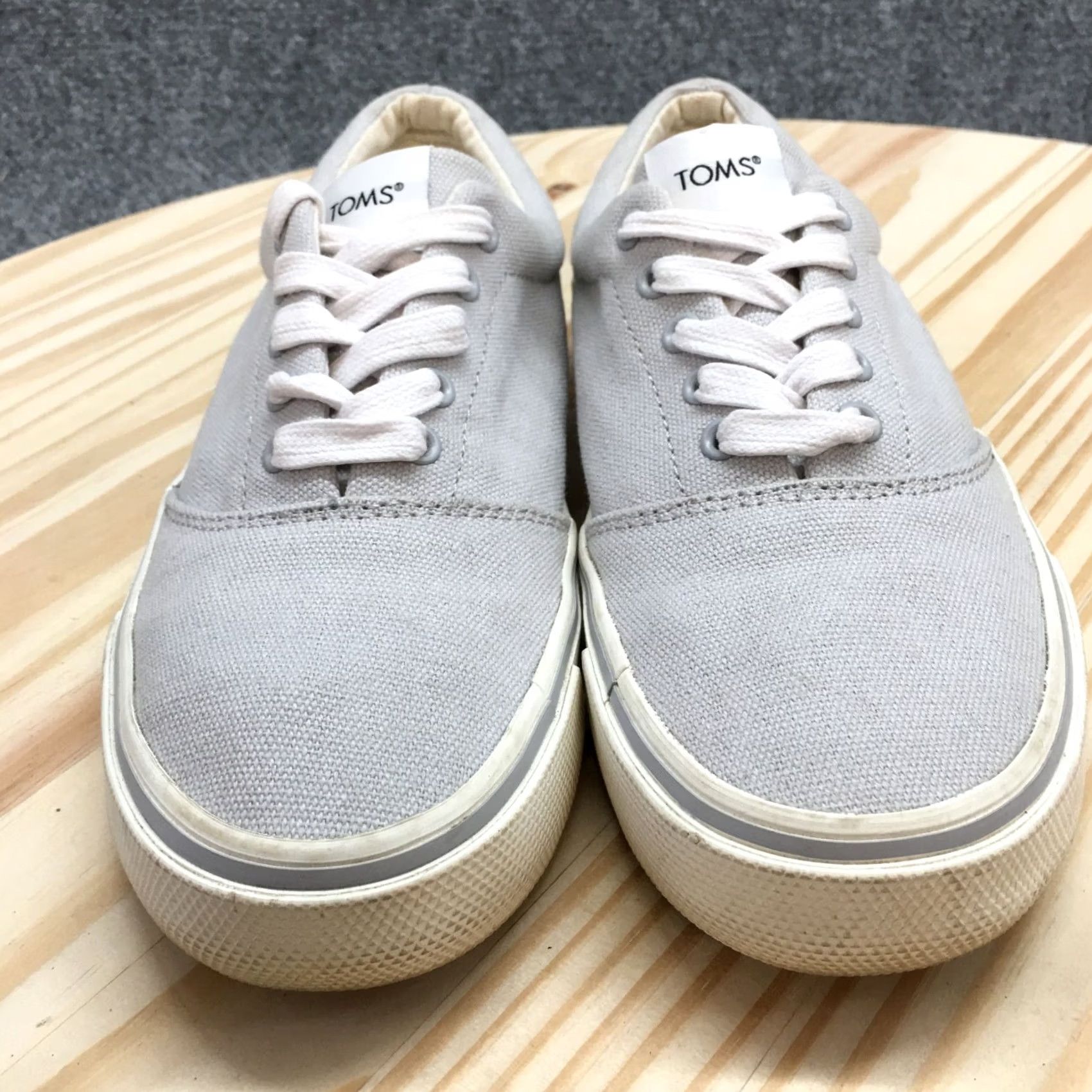 Toms TOMS Shoes Womens 6.5 Fenix Casual Low Top Sneakers Gray Fabric Lace Up Size M / US 6-8 / IT 42-44 - 7 Thumbnail