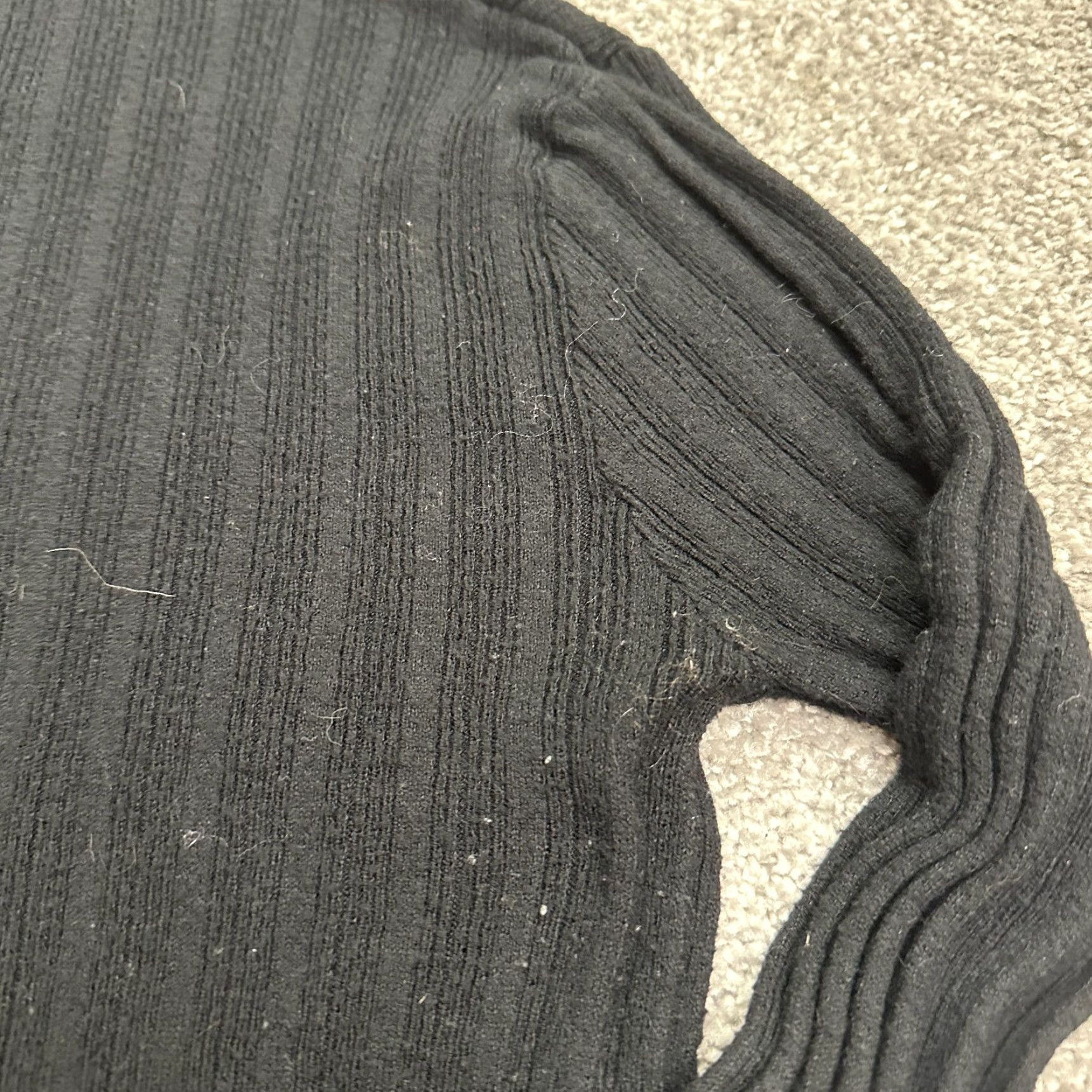 Topshop Topshop Sweater Womens 4 Black Mock Neck Knit Pullover Casual Knitwear Size S / US 4 / IT 40 - 4 Thumbnail