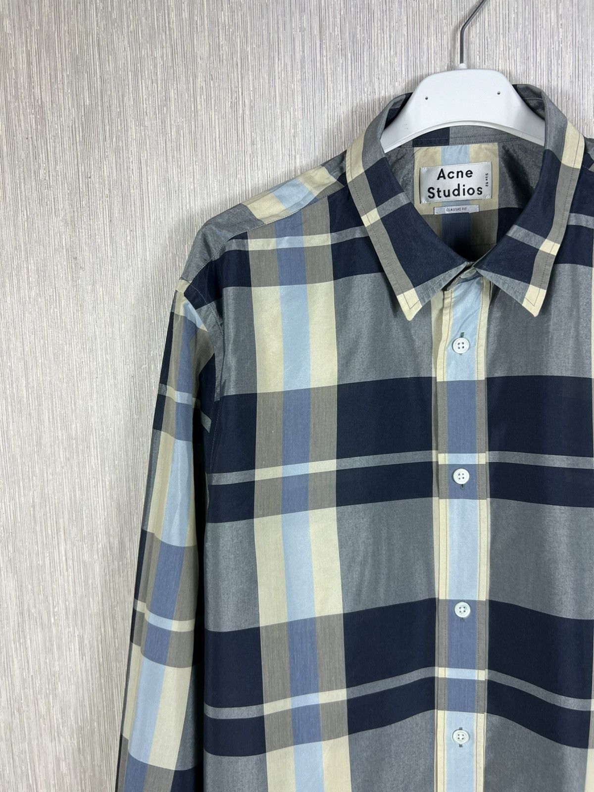 Acne Studios Acne Studios classic fit Jeffrey Mul Ch PSS16 checked shirt Size US L / EU 52-54 / 3 - 4 Thumbnail