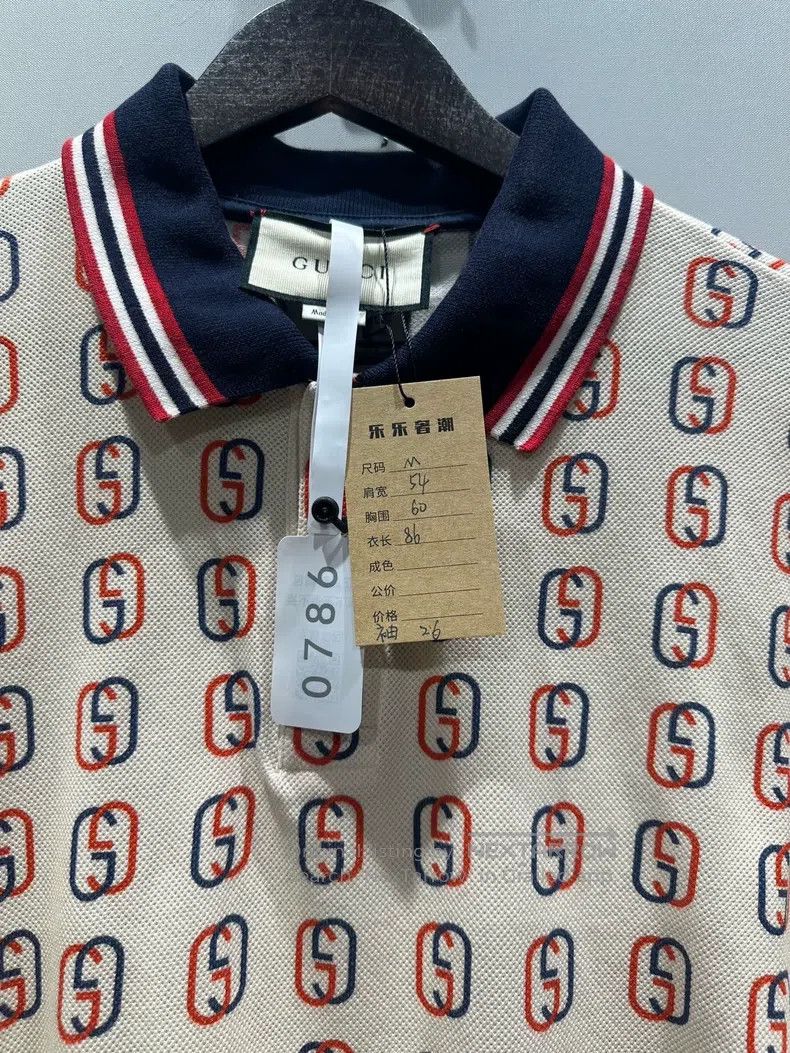 Gucci Gucci Pin full print logo short-sleeved polo shirt Size US M / EU 48-50 / 2 - 5 Thumbnail