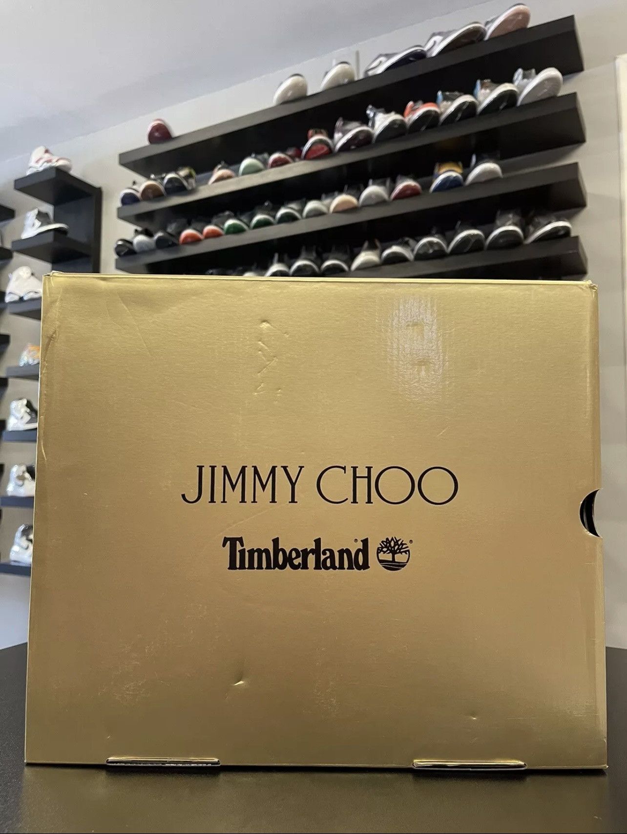 Jimmy Choo Size 5 - Jimmy Choo X Timberland Suede Crystal Encrusted Size US 5 / IT 35 - 18 Thumbnail