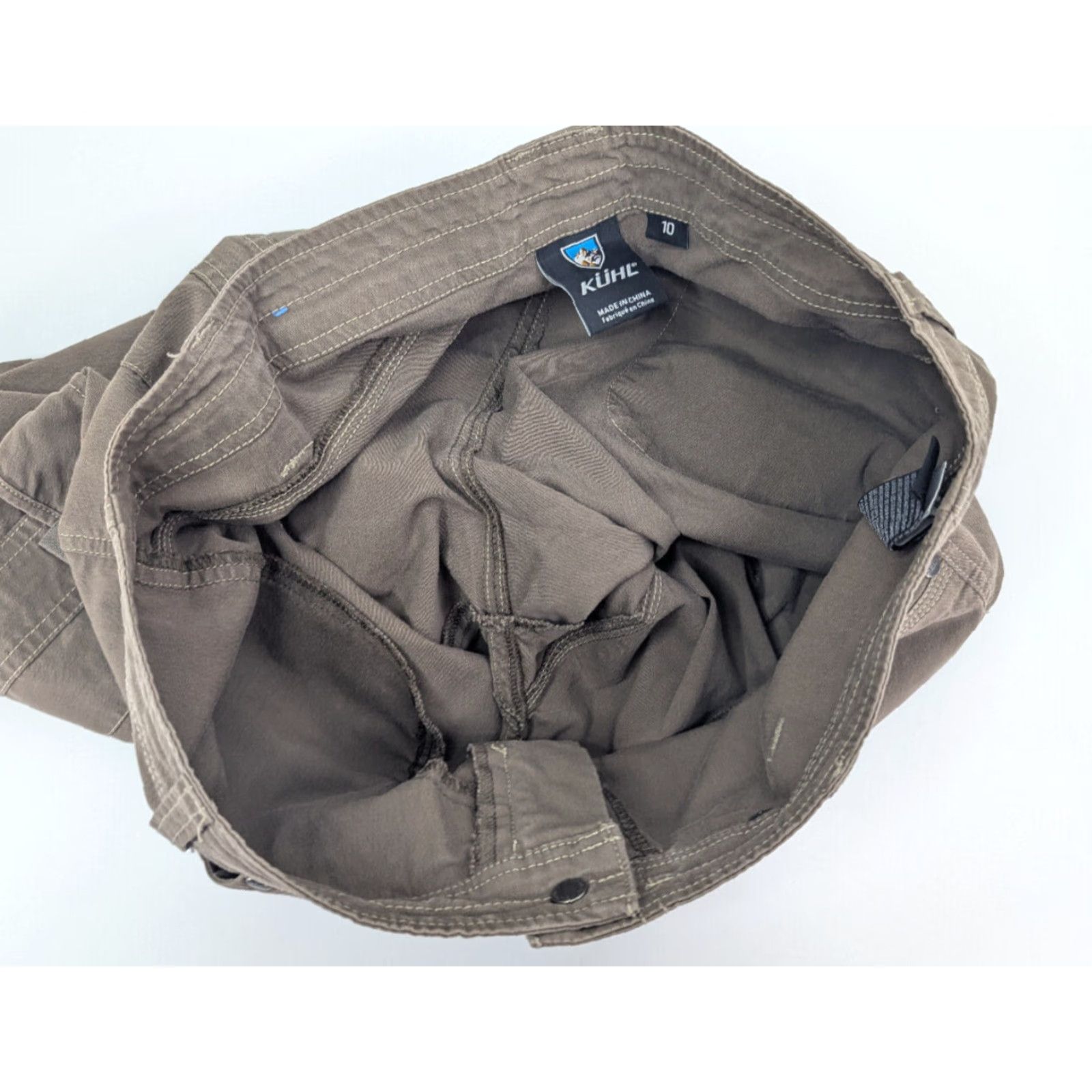 Vintage VINTAGE Kuhl Bermuda Shorts Womens 10 Cargo Pocket Zipper Cargo Pocket Brown Outdoor Hiking Trash? Size 32" / US 10 / IT 46 - 6 Thumbnail