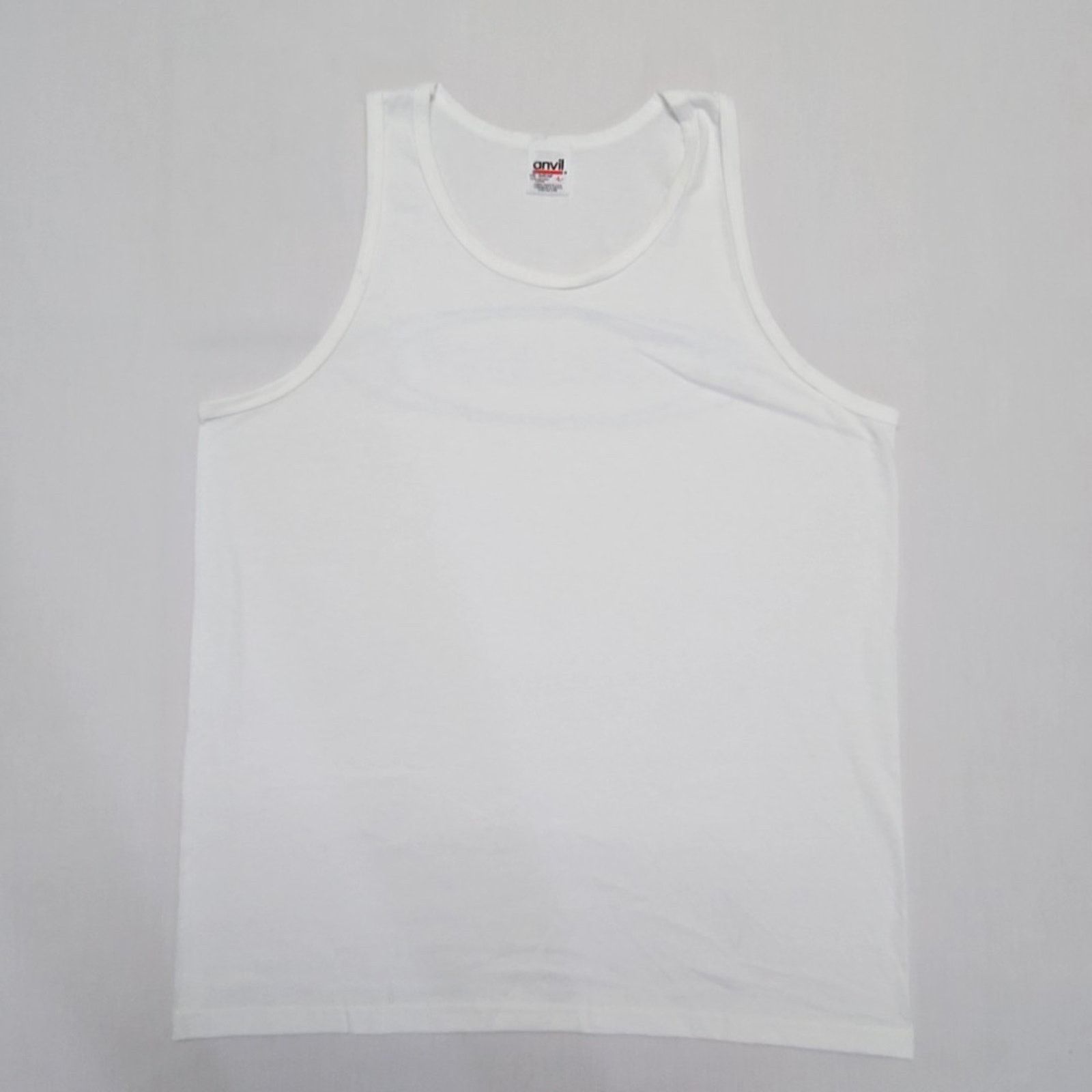 Anvil Vintage Lake Tahoe Tank Top Large White Graphic Tee Size US L / EU 52-54 / 3 - 5 Thumbnail