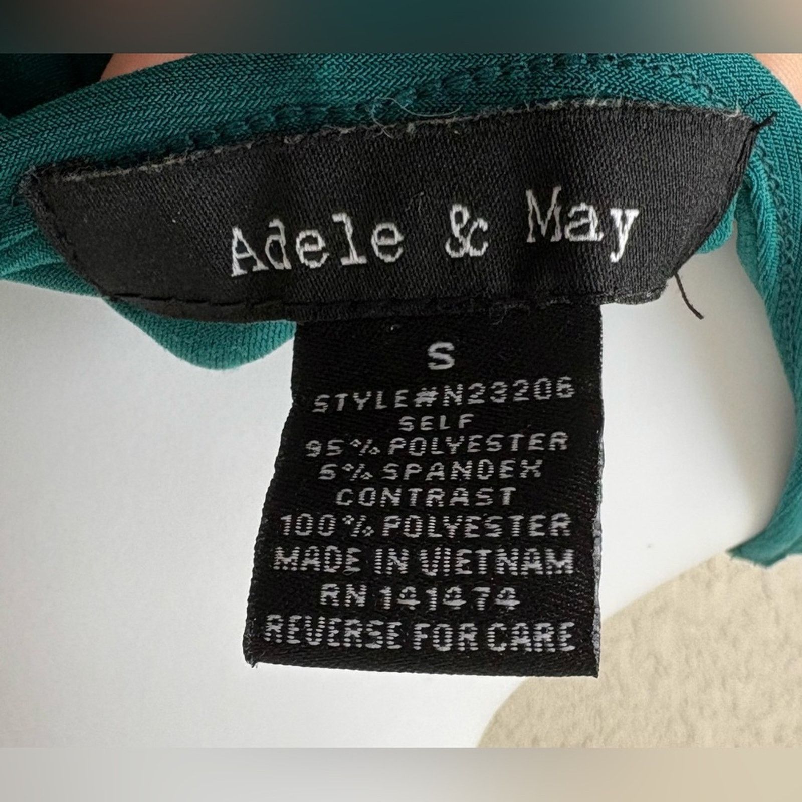 Other Adele & May | Women's Teal Blue Flowy Blouse | Small Size S / US 4 / IT 40 - 4 Thumbnail