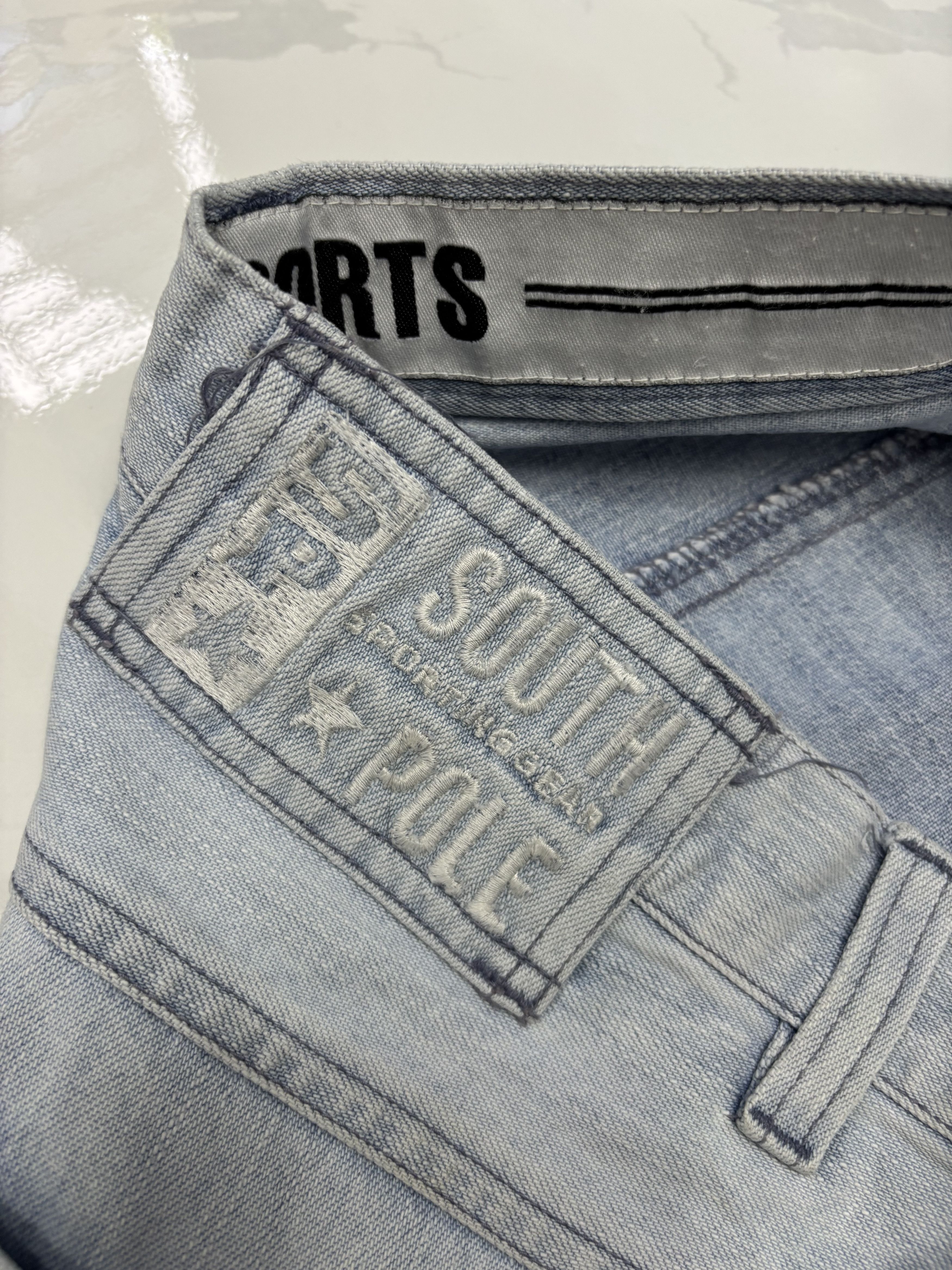 Southpole 🔥SOUTHPOLE BAGGY JEANS BLUE WASH WORKWEAR DENIM Size US 30 / EU 46 - 10 Thumbnail