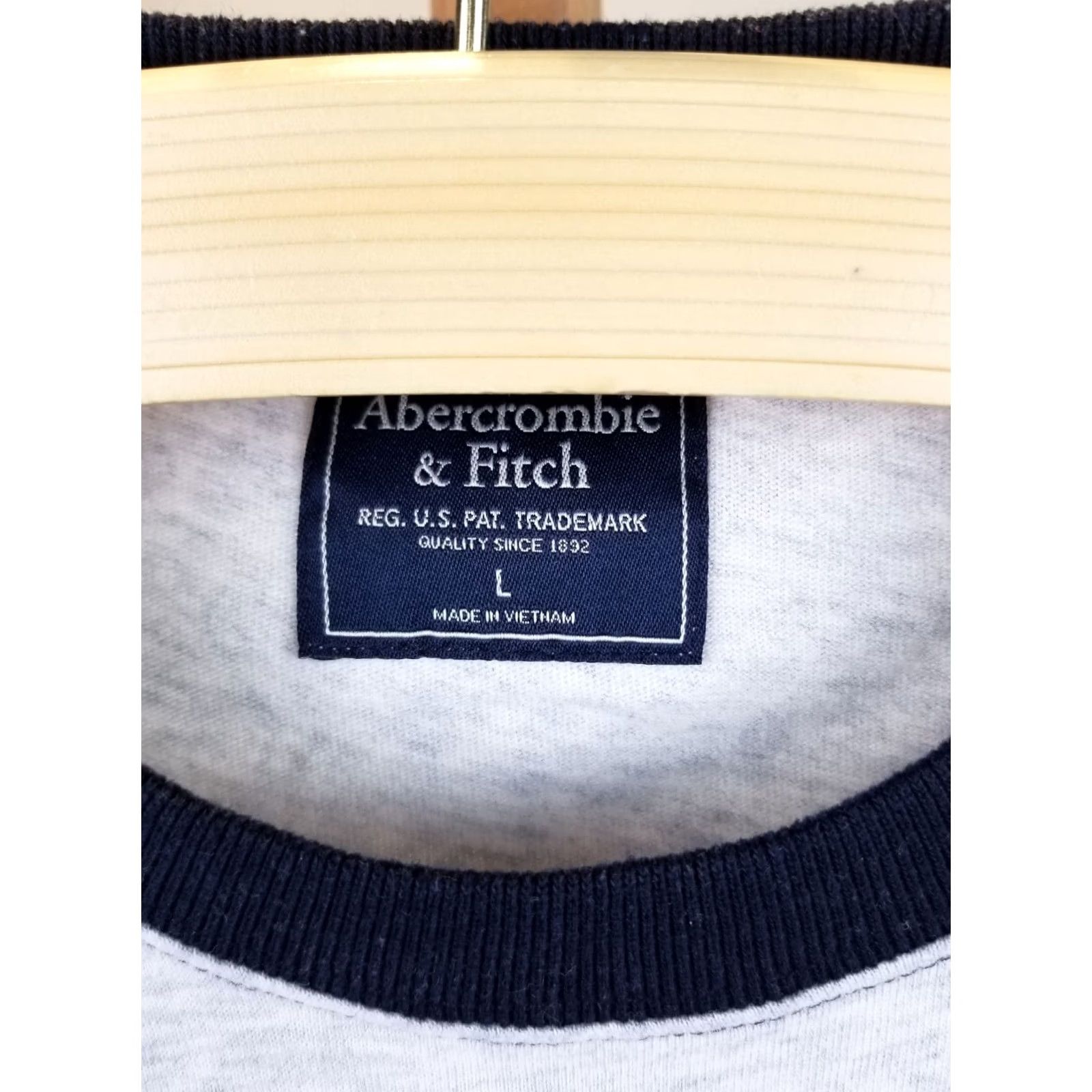 Abercrombie & Fitch VINTAGE Abercrombie & Fitch Tiger Face Patch T-Shirt L Mens Gray Cotton Jersey Short Sleeve Round Neck 80s 90s Retro USA Hard to Style Size US L / EU 52-54 / 3 - 4 Thumbnail