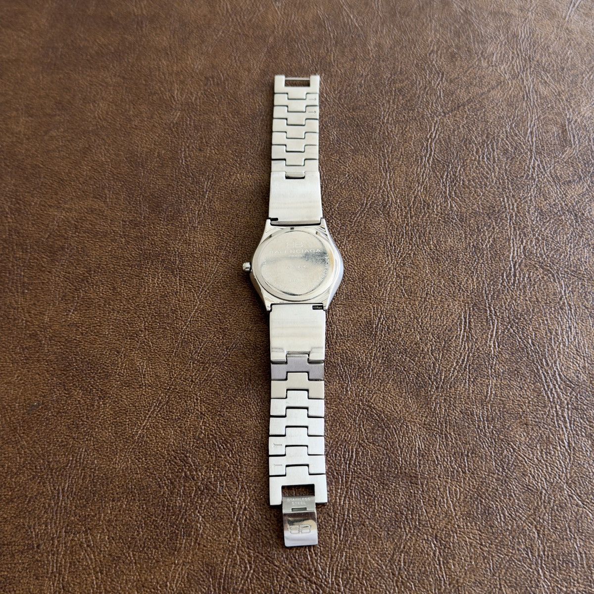 Balenciaga Vintage Roman White Circle Dial Stainless Steel Quartz Watch Size ONE SIZE - 2 Thumbnail
