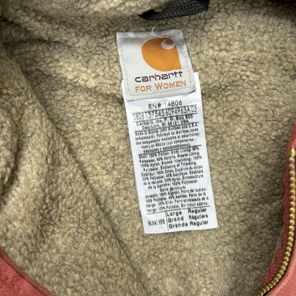 Carhartt × Vintage Vintage Carhartt Sherpa lined hooded Jacket WJ141 VRS Size US M / EU 48-50 / 2 - 9 Thumbnail