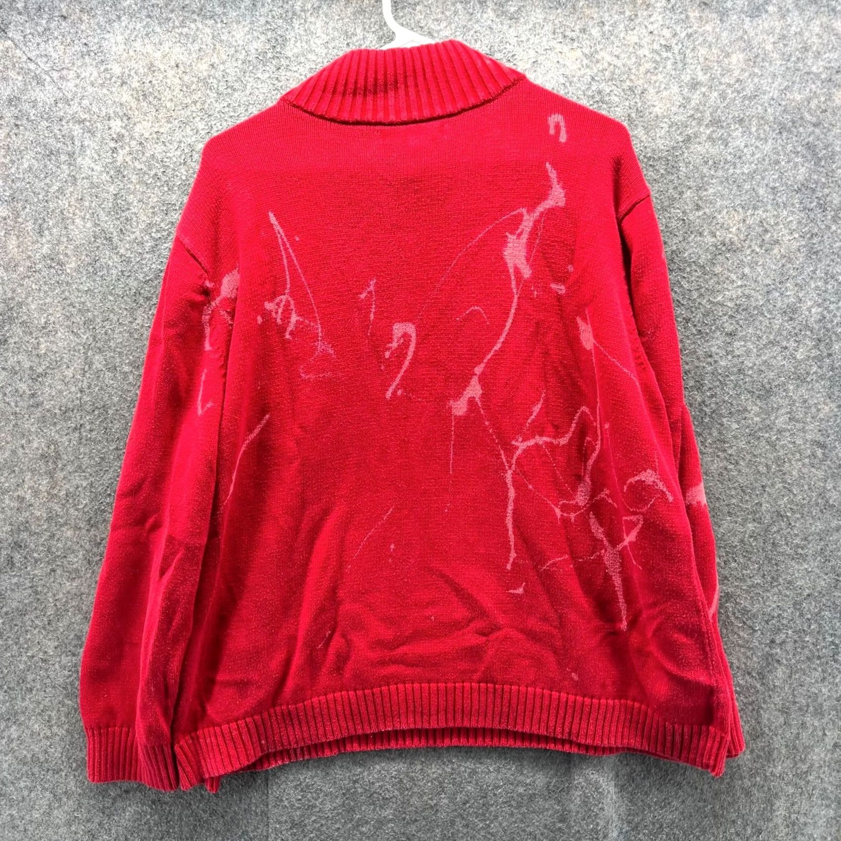 Ralph Lauren VTG Lauren Ralph Lauren Sweater Women 3X Red 1/4 Zip Pullover Crown Crest Logosill Size XXL / US 16-18 / IT 52-54 - 7 Thumbnail