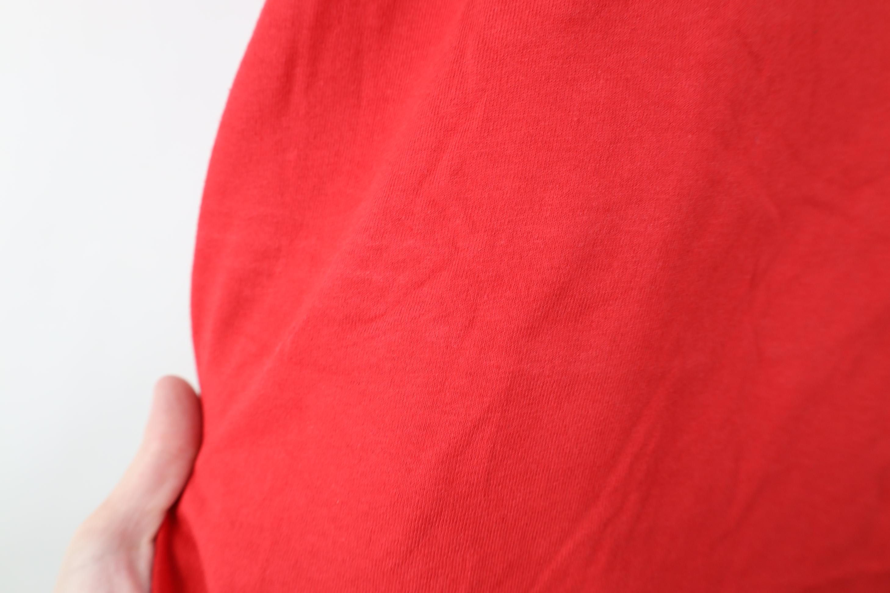 Hanes Deadstock Vintage 90s Y2K Hanes Cotton Pocket T-Shirt Red Size US XXL / EU 58 / 5 - 9 Thumbnail