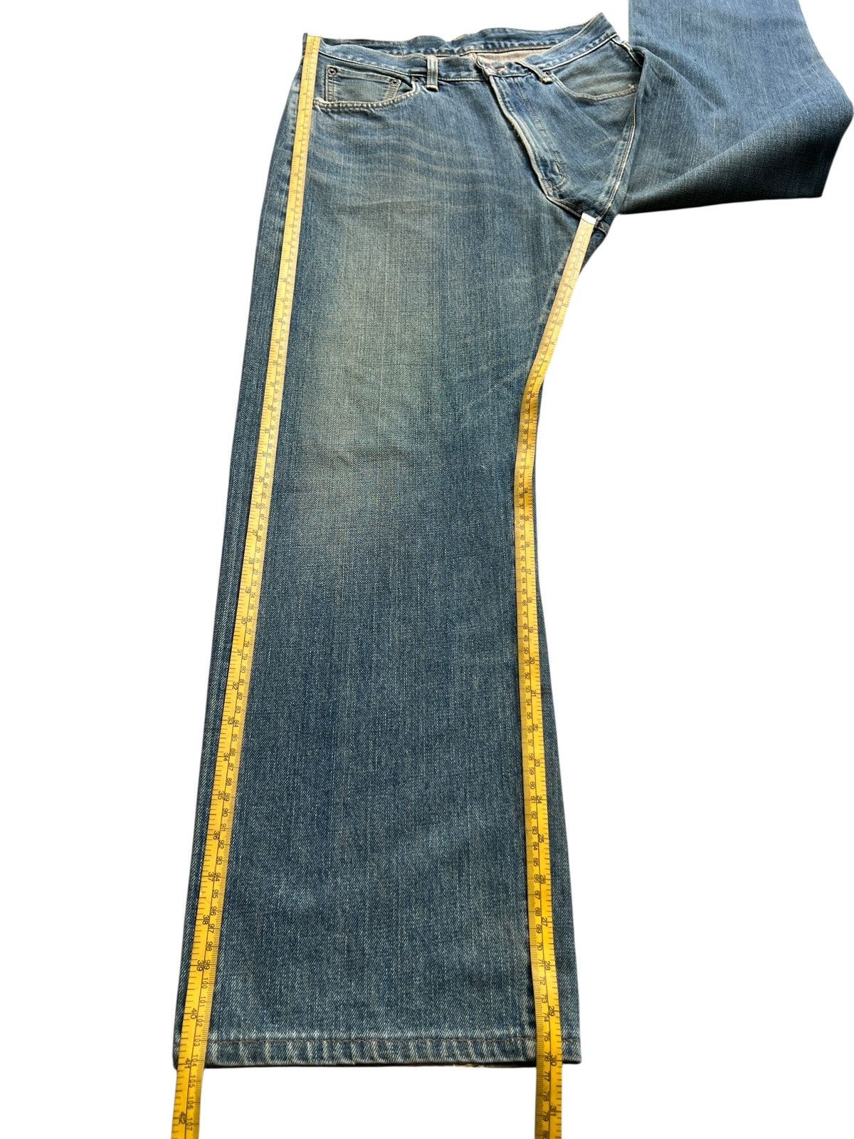 Edwin Vintage Edwin 505 Distressed Mudwash Selvedge Denim 32x30 Size US 32 / EU 48 - 13 Thumbnail