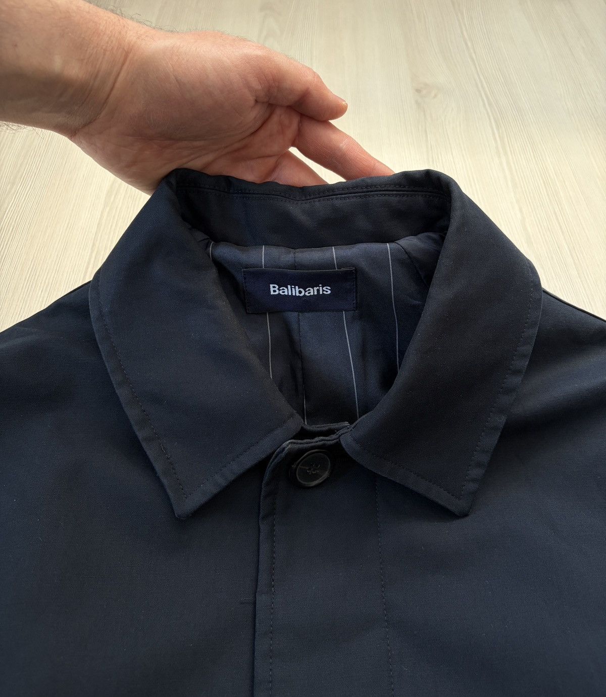 Balibaris Balibaris Dark Blue Rain Mac Coat Size US M / EU 48-50 / 2 - 9 Thumbnail