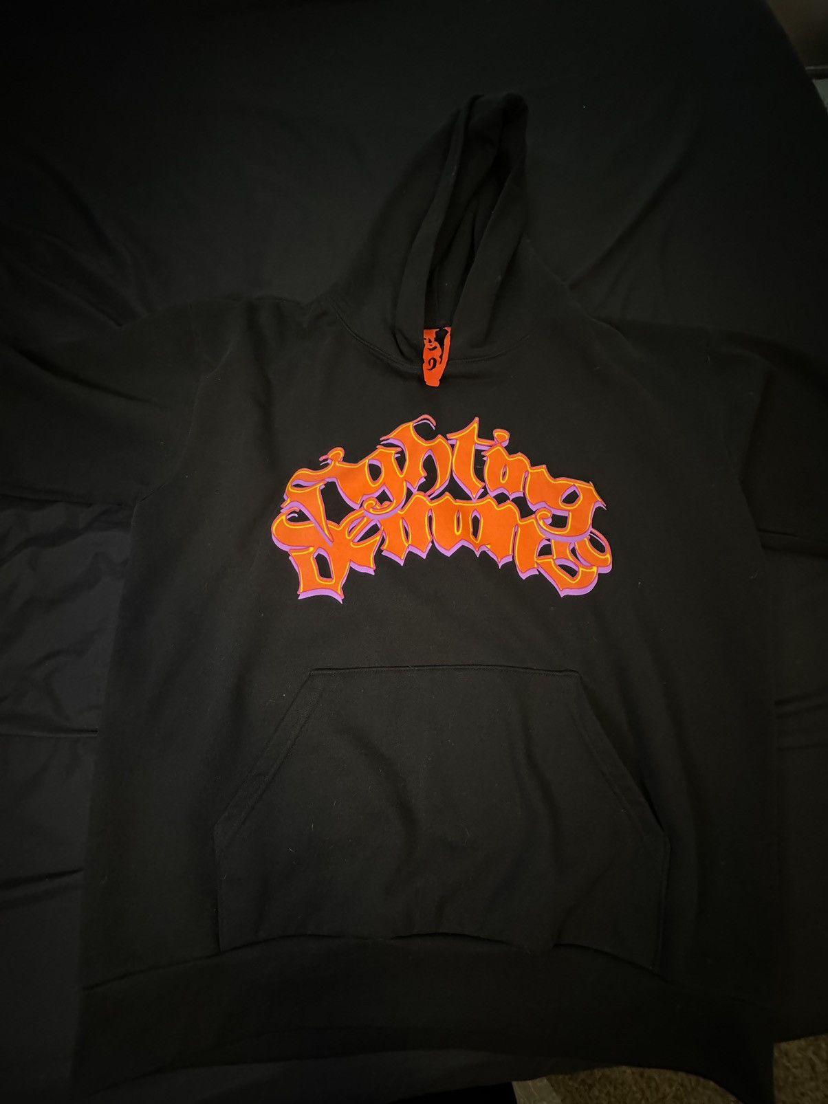 image of Juice Wrld X Vlone Hoodie in Black, Men's (Size 2XL)