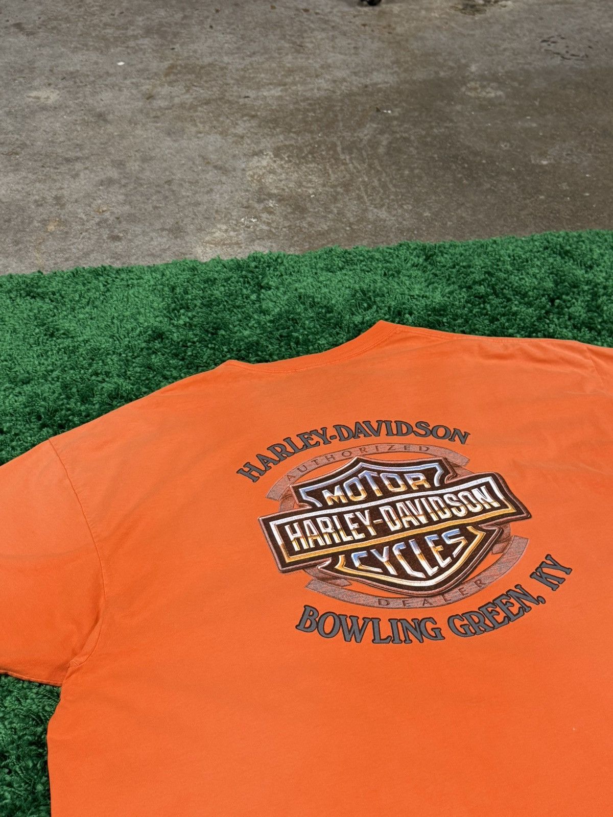 Harley Davidson Harley Davidson Orange Chrome Screaming Eagle Tee 3XL XXXL Size US XXL / EU 58 / 5 - 6 Thumbnail