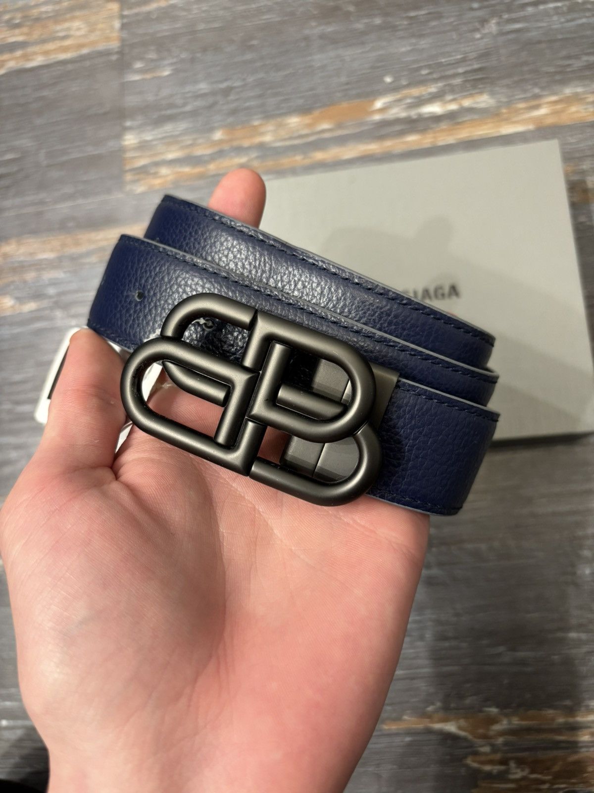 Buy Balenciaga 3B Logo Belt 'Black' - 723521 2AADD 1000