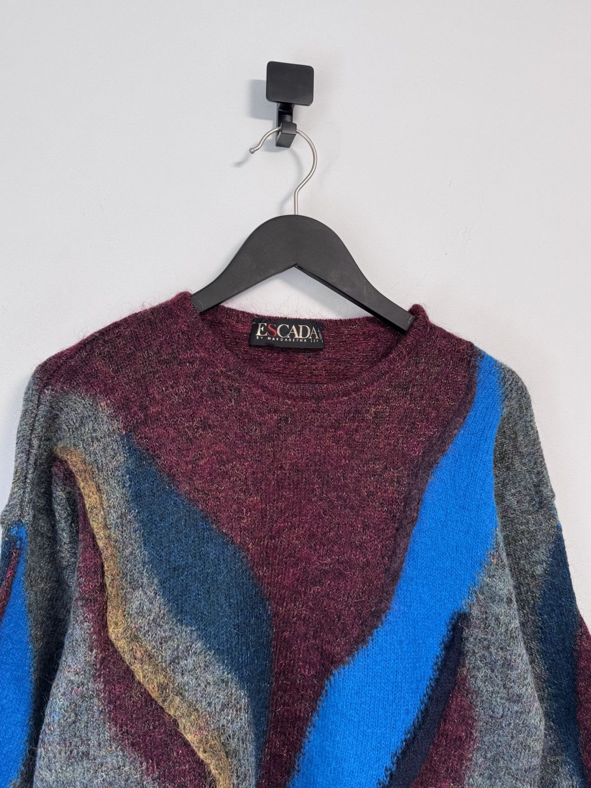 Escada Vintage Mohair Sweater Unique Escada Sweater Circa 1980's Size S / US 4 / IT 40 - 2 Thumbnail
