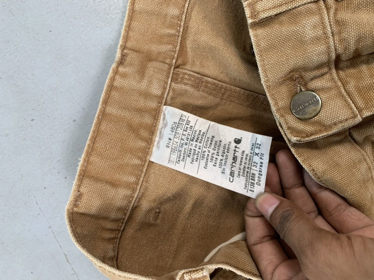 Carhartt Vintage Carharttt B01 BRN sun-fade double knee workwear Size US 32 / EU 48 - 6 Thumbnail