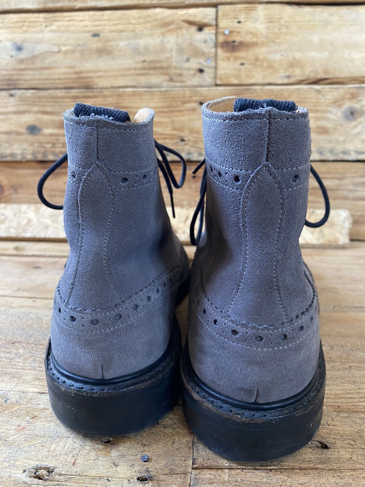 Tricker's Trickers Stow Country dress suede wingtip brouges sz 7.5 Size US 8.5 / EU 41-42 - 8 Thumbnail