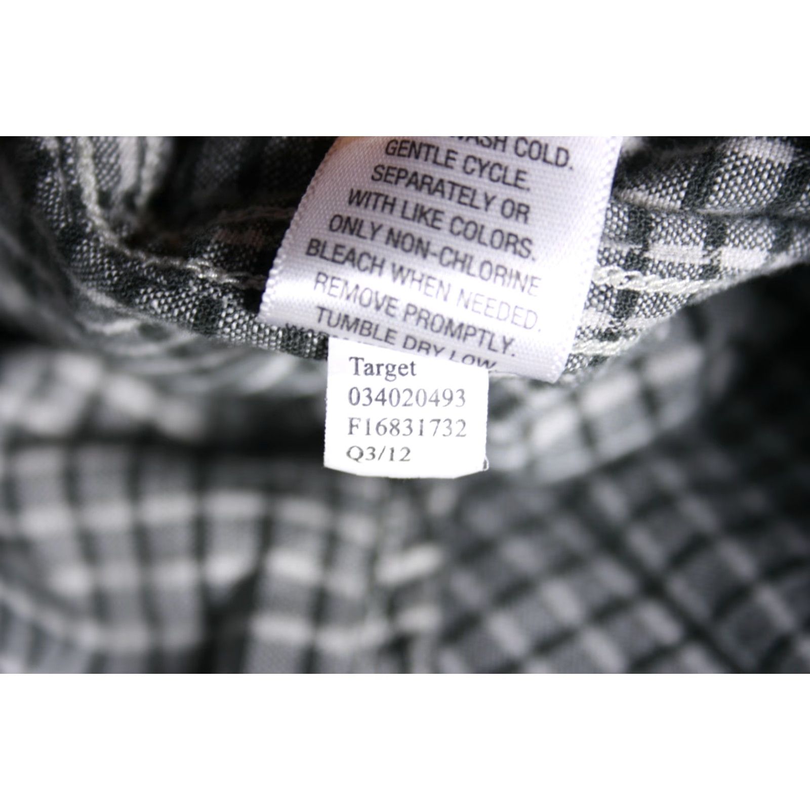 Converse VINTAGE CONVERSE One Star Plaid Shirt L/Black & White Check Button Front Long Sleeve Mens Shirt Size US L / EU 52-54 / 3 - 8 Thumbnail