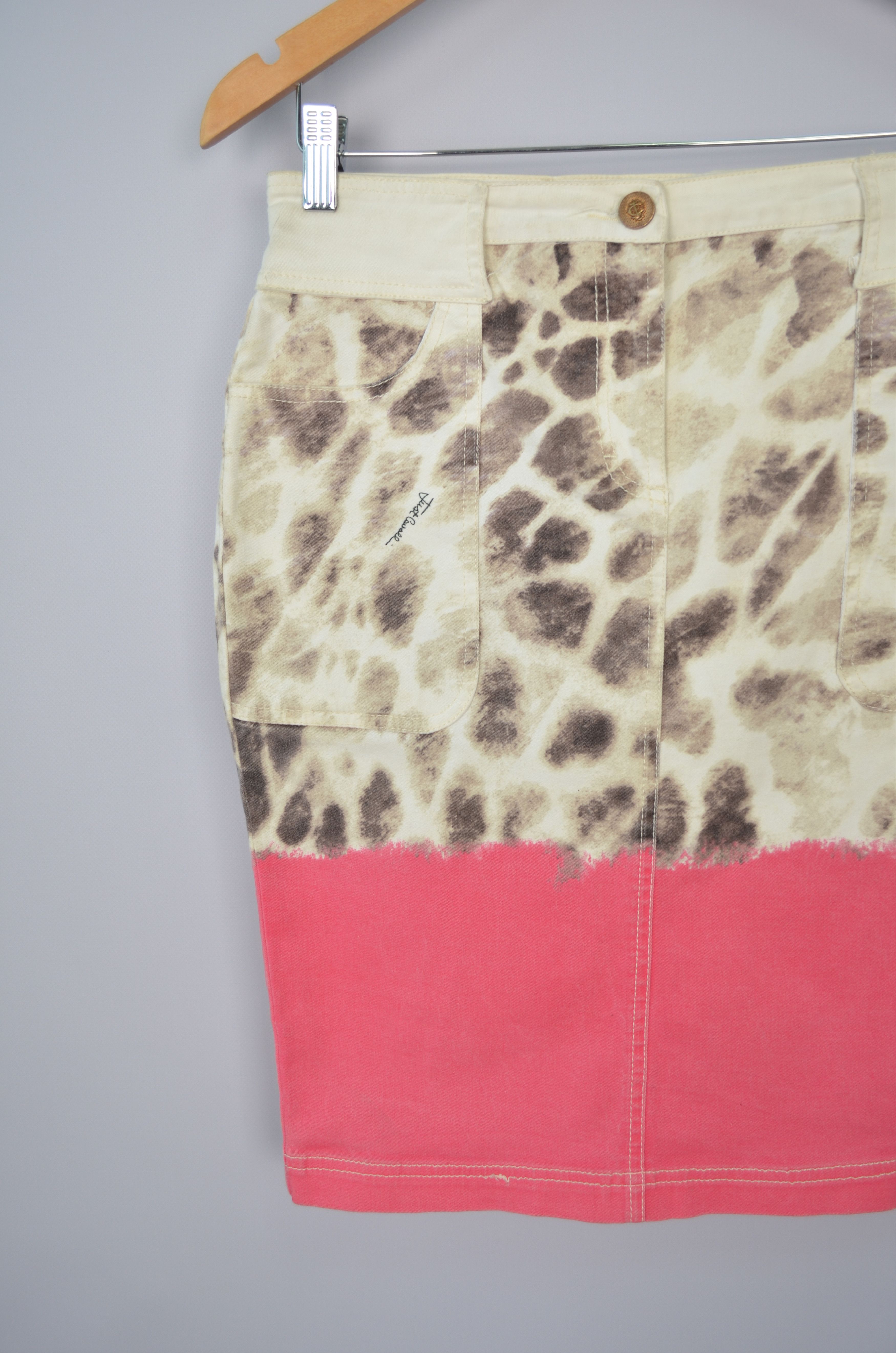 Just Cavalli × Roberto Cavalli Roberto Cavalli Just Animal Leopard Print Skirt 42\US6 Size 28" / US 6 / IT 42 - 2 Thumbnail