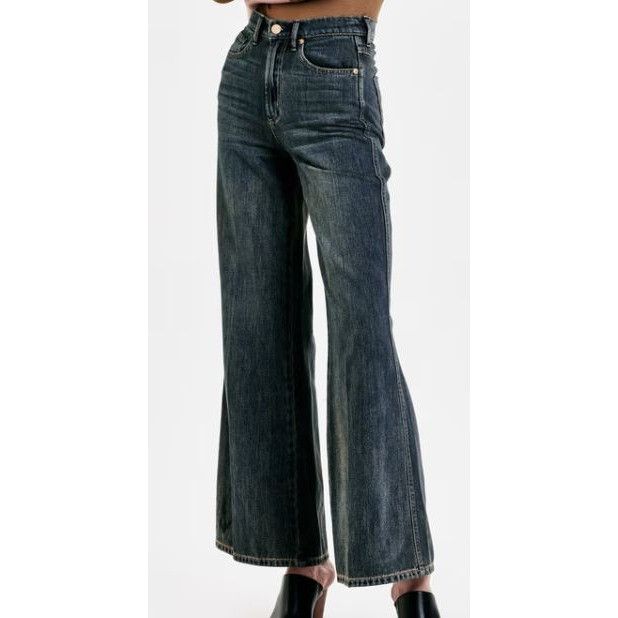 Other Dear John Women High Rise WideLeg Bordeaux Jean 25 Normcore Size 25" / US 0 / IT 36 - 17 Thumbnail