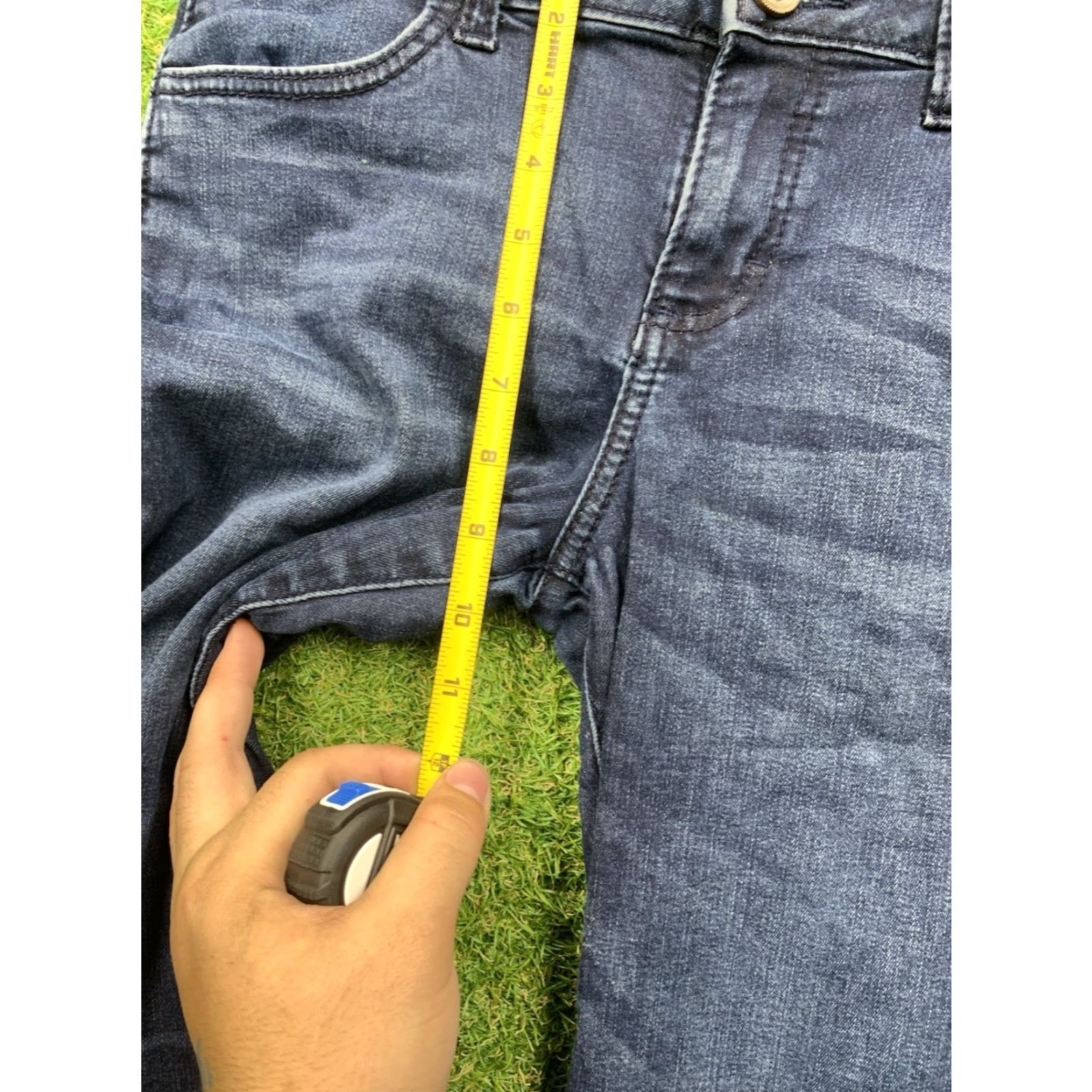 Wrangler VINTAGE Wrangler Flare Jeans Womens 7/8x32 Blue Denim Western Cowboy Retro 09MWWAB Work Size 30" / US 8 / IT 44 - 5 Thumbnail
