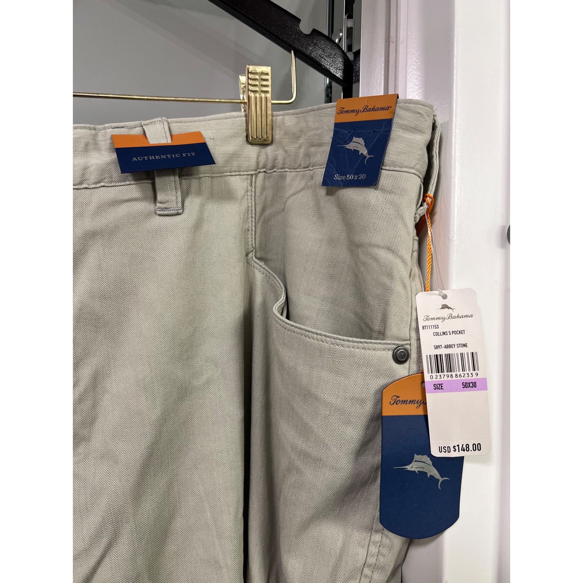 Tommy Bahama Tommy Bahama Collins 5 Pocket Pants - NWT Size 50x30 Size US 44 / EU 60 - 2 Thumbnail