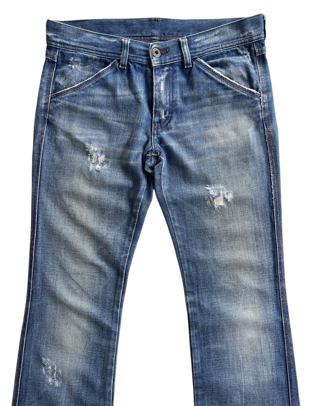 Diesel Diesel Distressed Flared Denim Size 29" - 2 Thumbnail