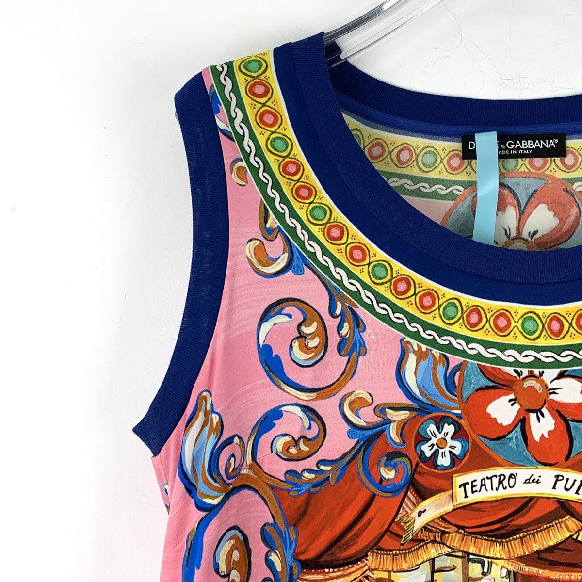 Dolce & Gabbana Dolce & Gabbana Totem Print Silk Sleeveless Tank Top K26WX Size M / US 6-8 / IT 42-44 - 3 Thumbnail